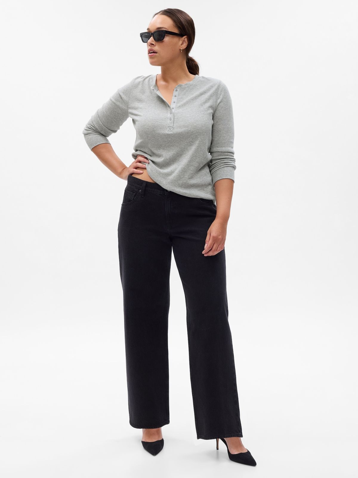 Essential Rib Henley Μπλούζα-753637000