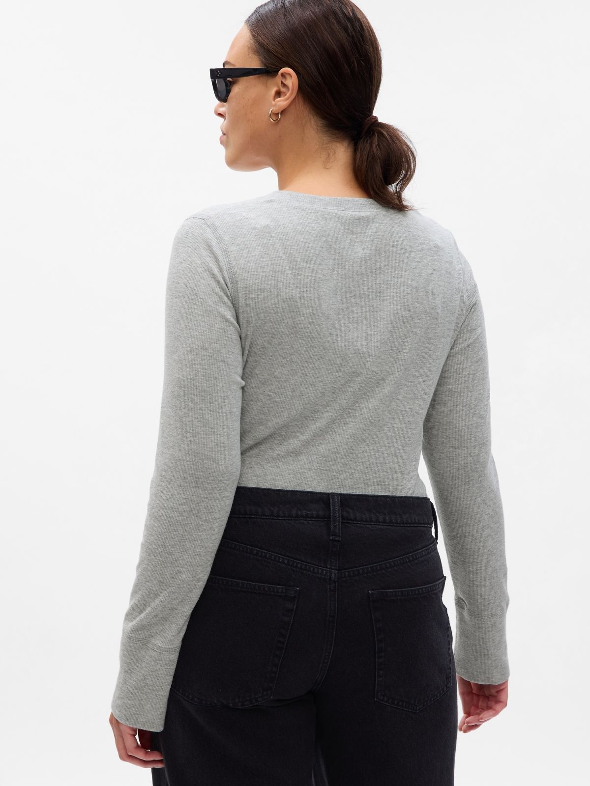 Essential Rib Henley Μπλούζα-753637000