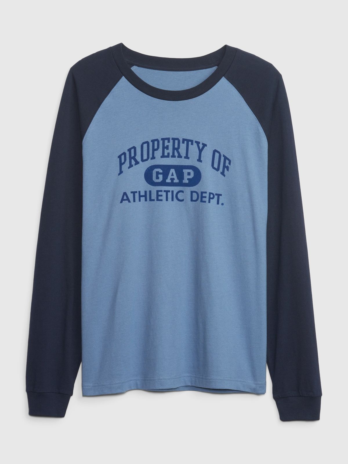 Μπλε Gap Athletic Logo Raglan Μπλούζα-765764003