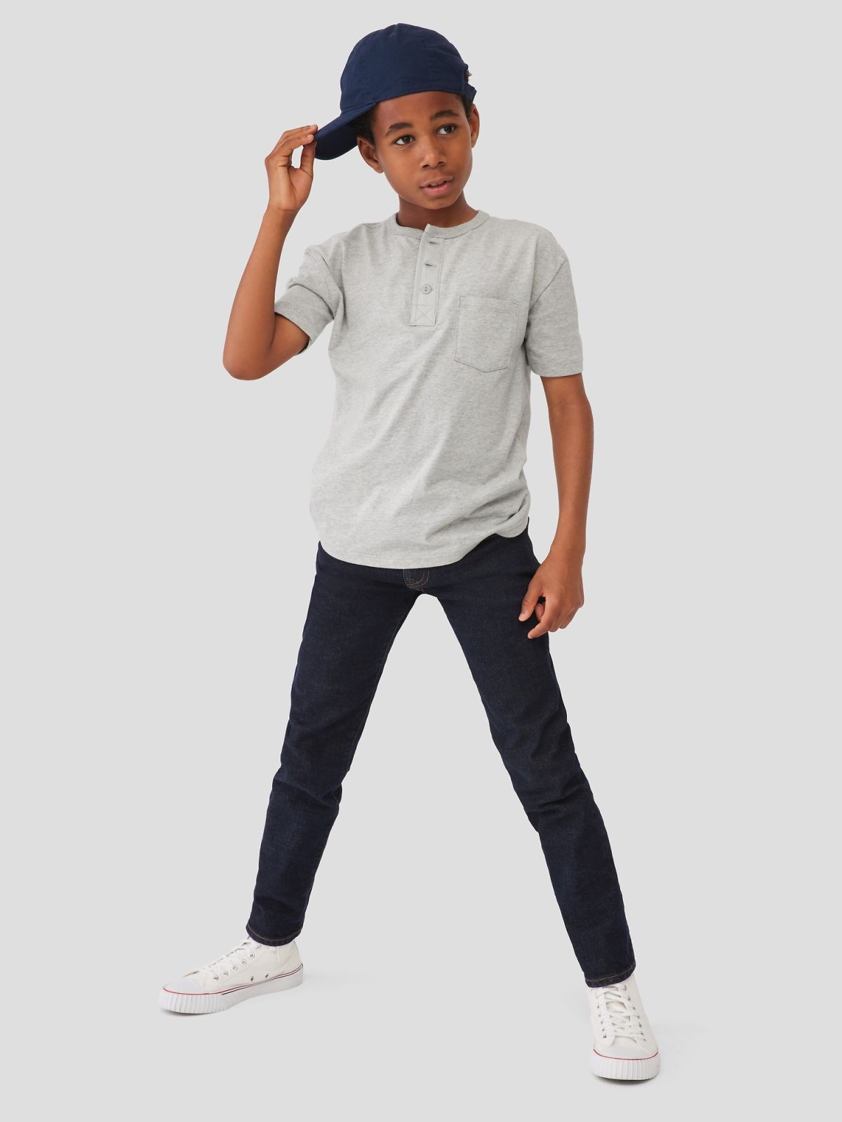 Μαύρο Παιδικό Slim Jean Παντελόνι με Washwell-728681000