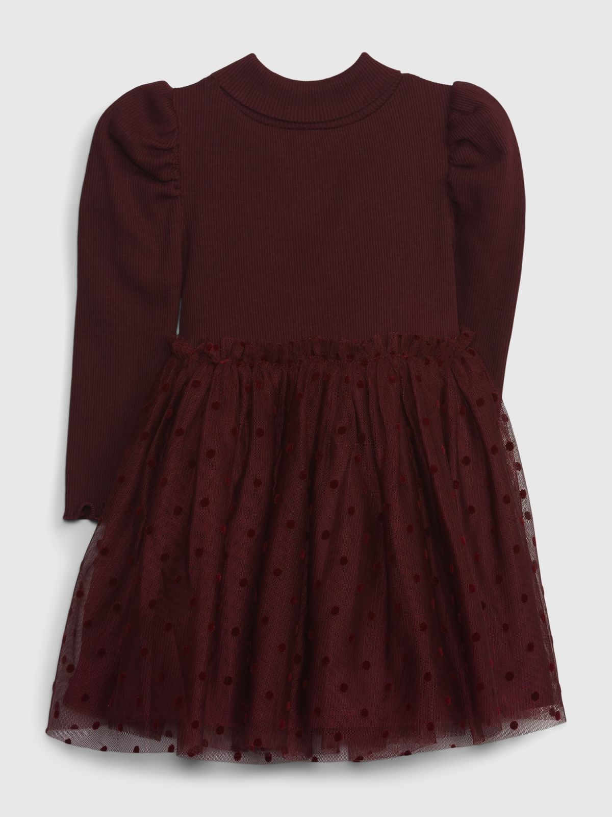 Baby Puff Sleeve Tulle Dress-783948000