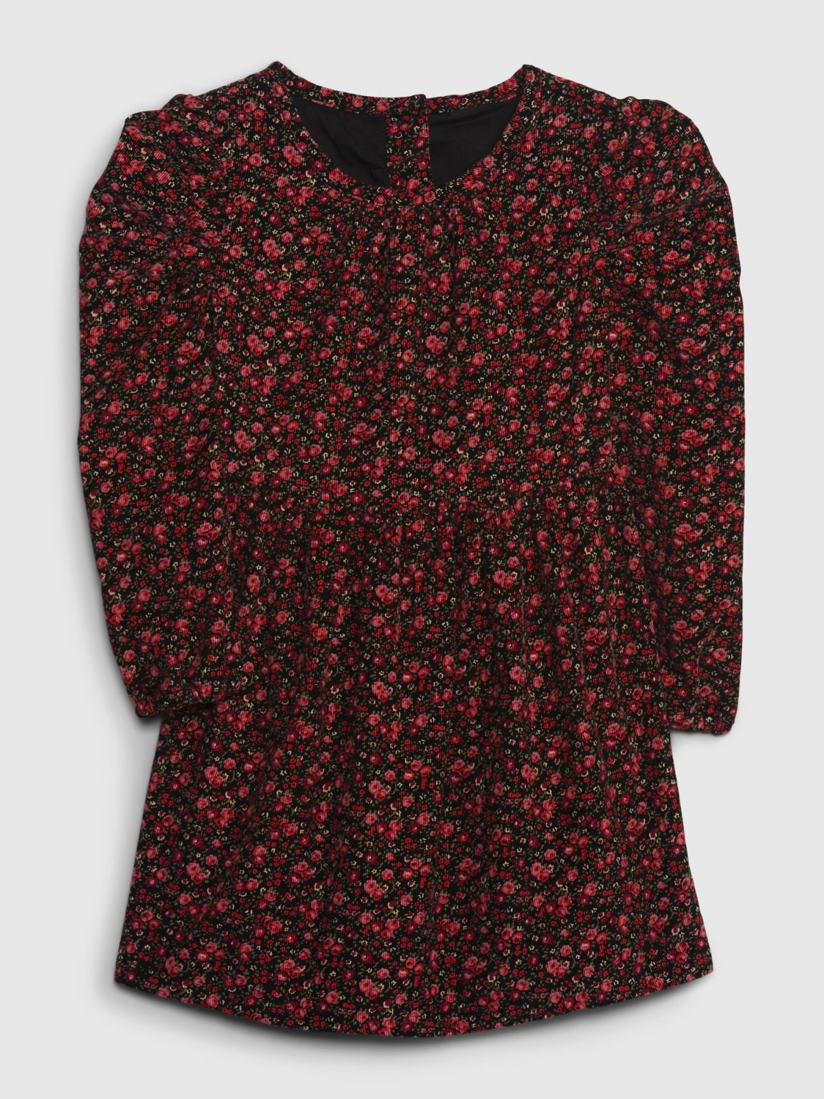 Νηπιάκο Puff Sleeve Corduroy Φόρεμα με Washwell-780128001