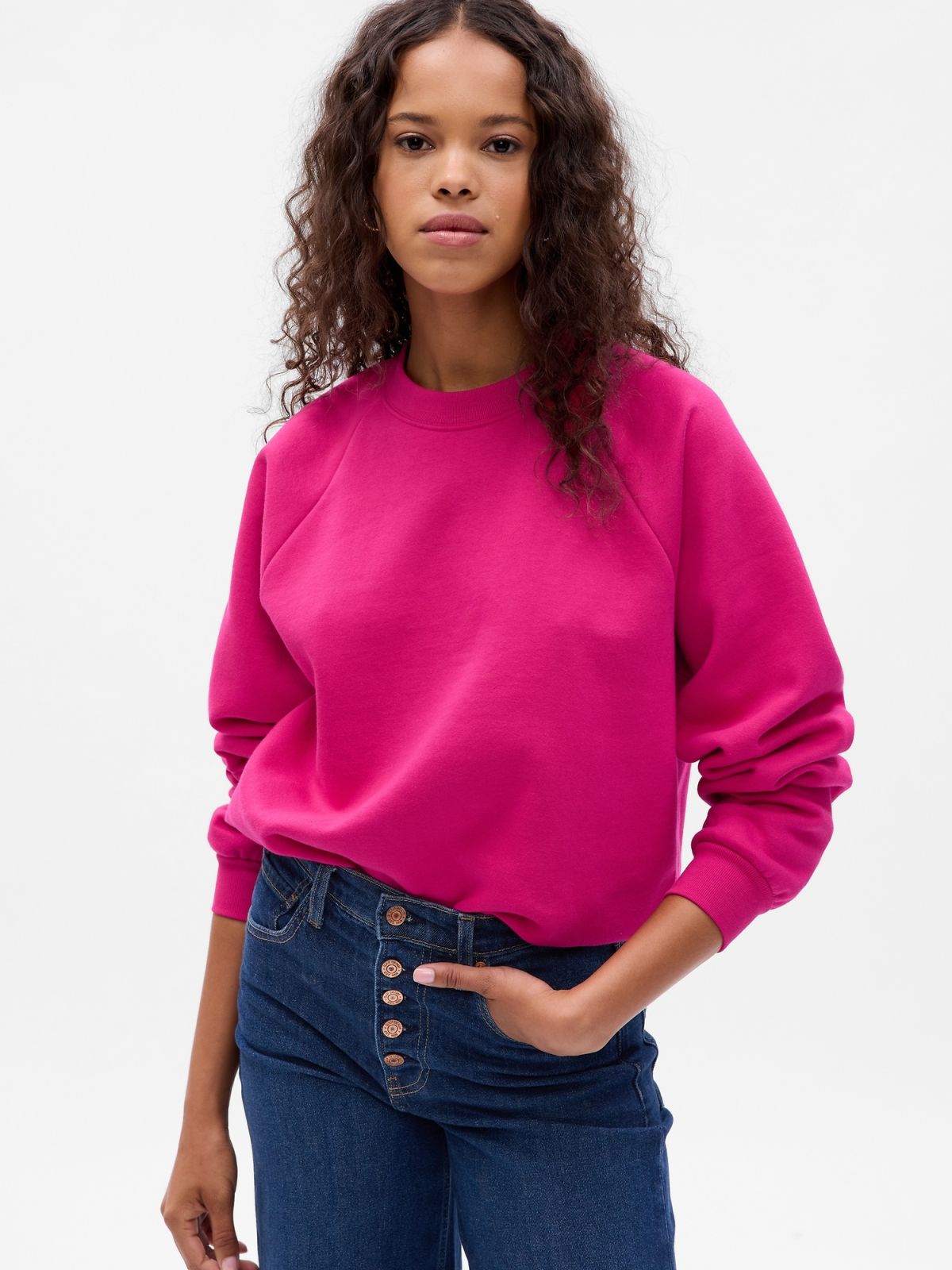 Γκρι Vintage Soft Raglan Φούτερ-765585002