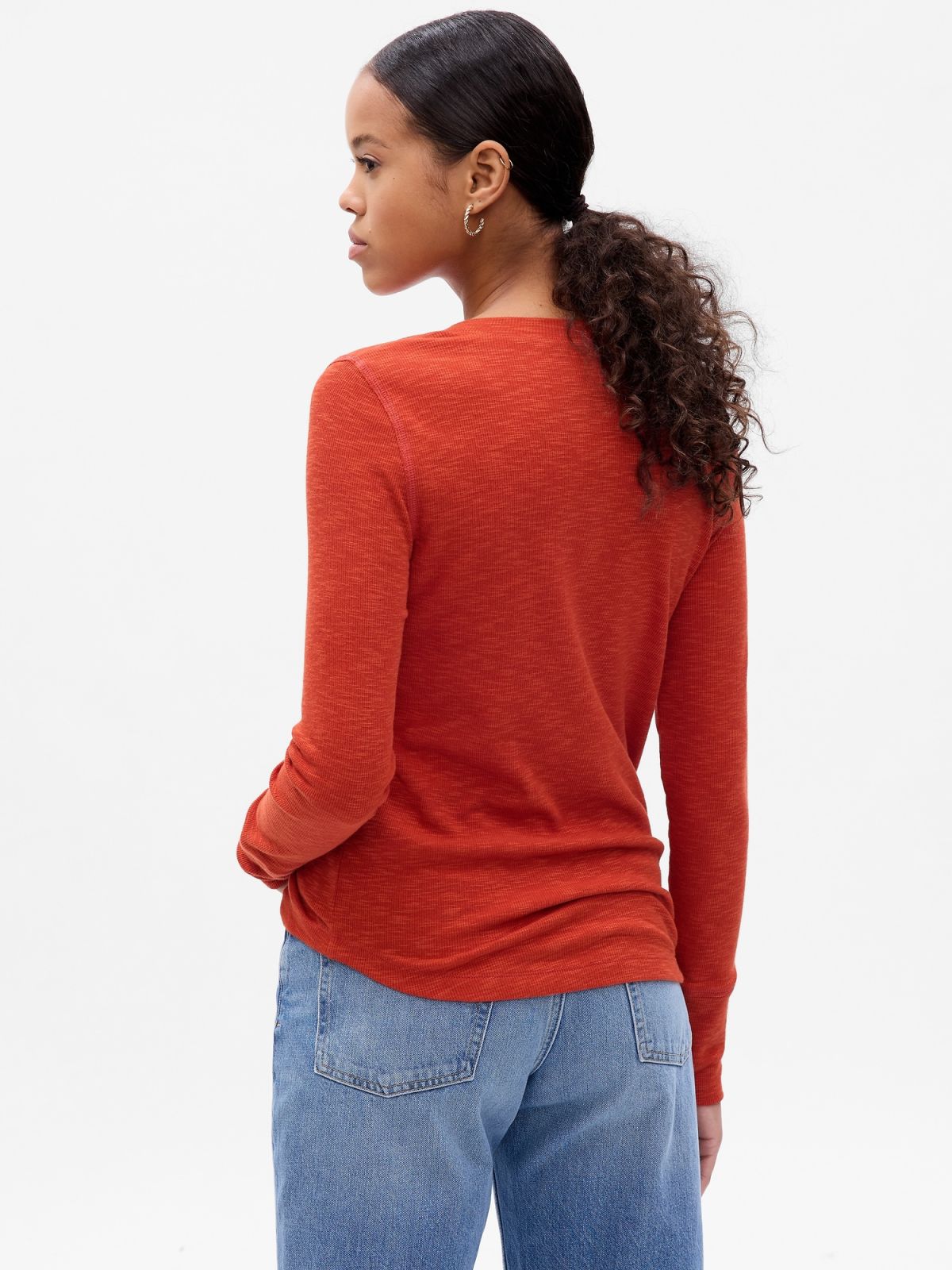 Essential Rib Henley Μπλούζα-753637003