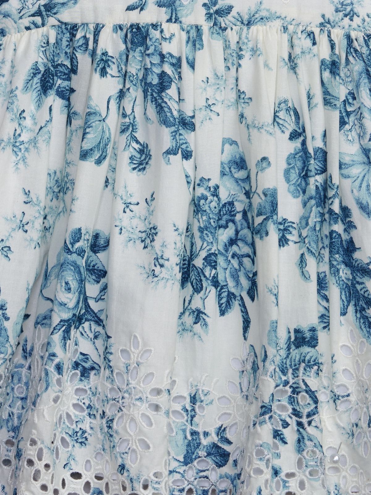 Μπλε Gap × LoveShackFancy Βρεφικό Φλοράλ Eyelet Φόρεμα-783814000