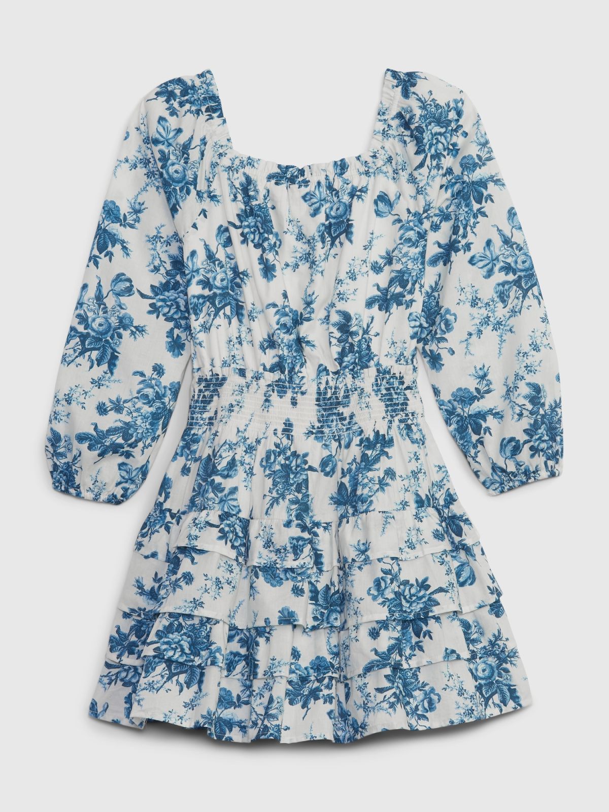 Μπλε Gap × LoveShackFancy Παιδικό Φλοράλ Mini Φόρεμα-786874000