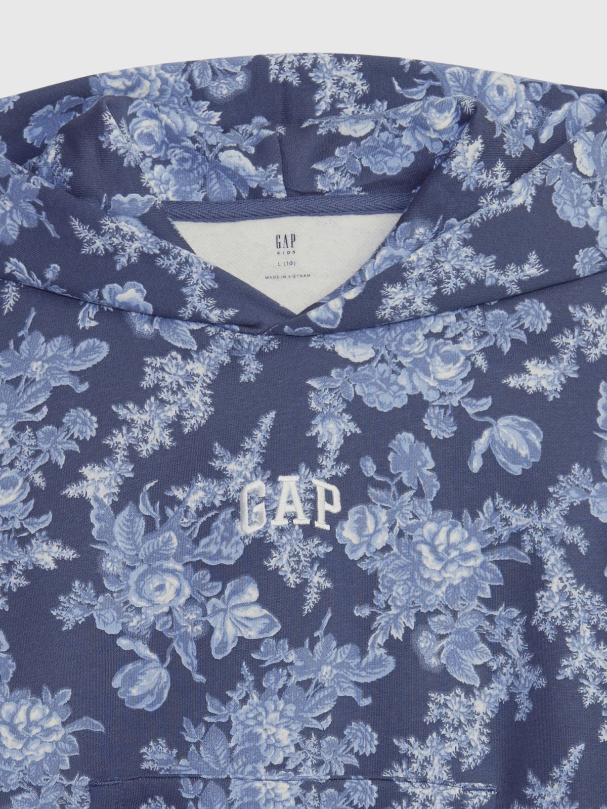 Μπλε Gap × LoveShackFancy Παιδικό Floral Logo Φούτερ-799823000