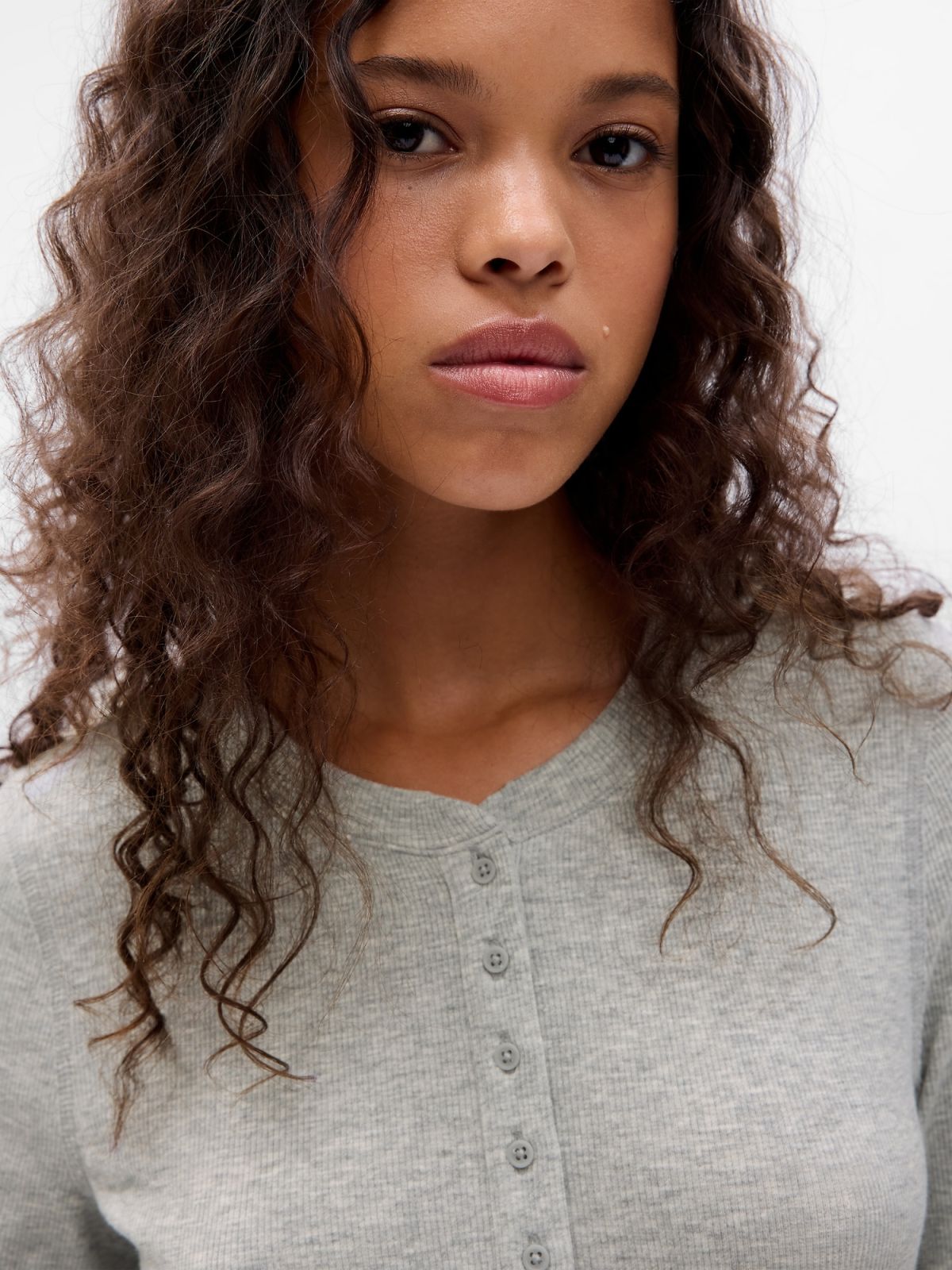 Essential Rib Henley Μπλούζα-753637000