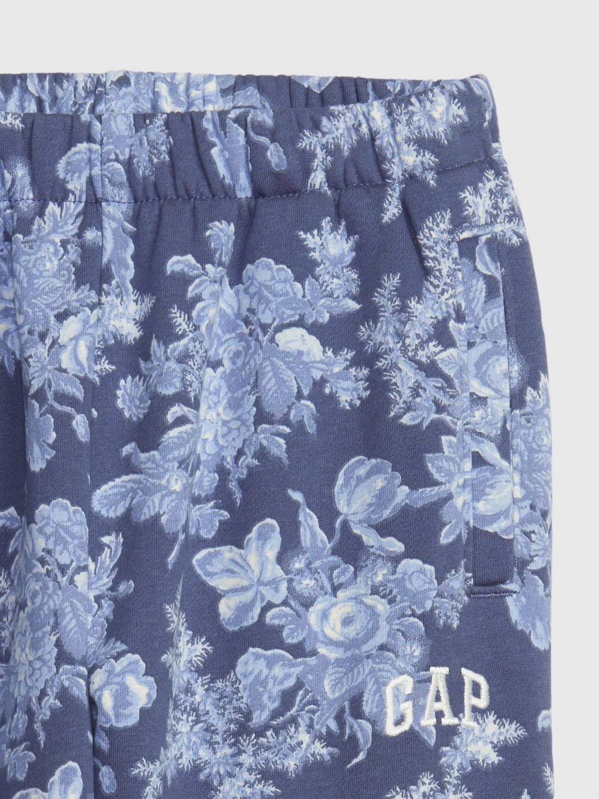 Μπλε Gap × LoveShackFancy Παιδικό Floral Logo Jogger Παντελόνι Φόρμα-799820000