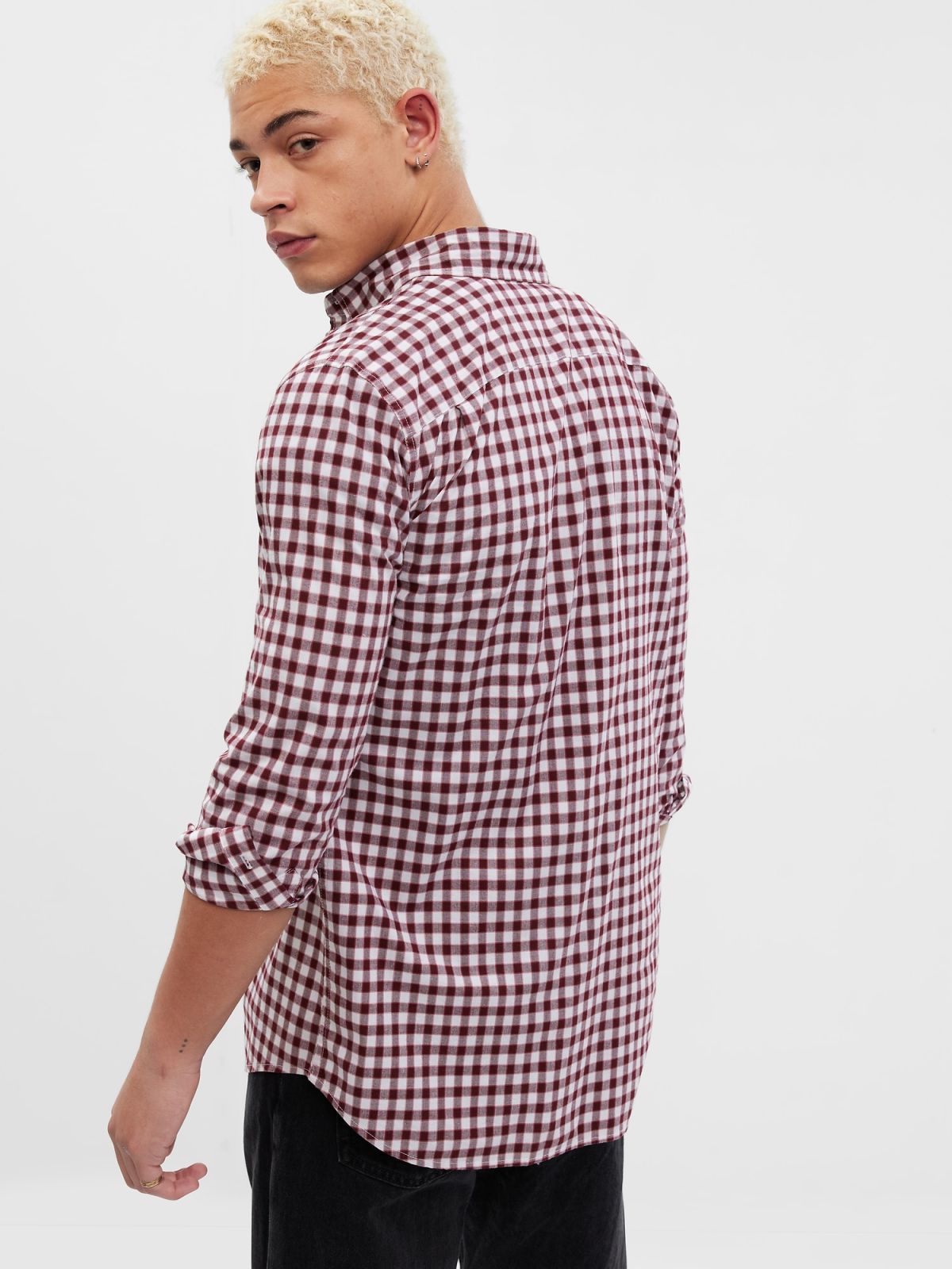 Stretch Poplin Πουκάμισο σε Slim Fit-665812010