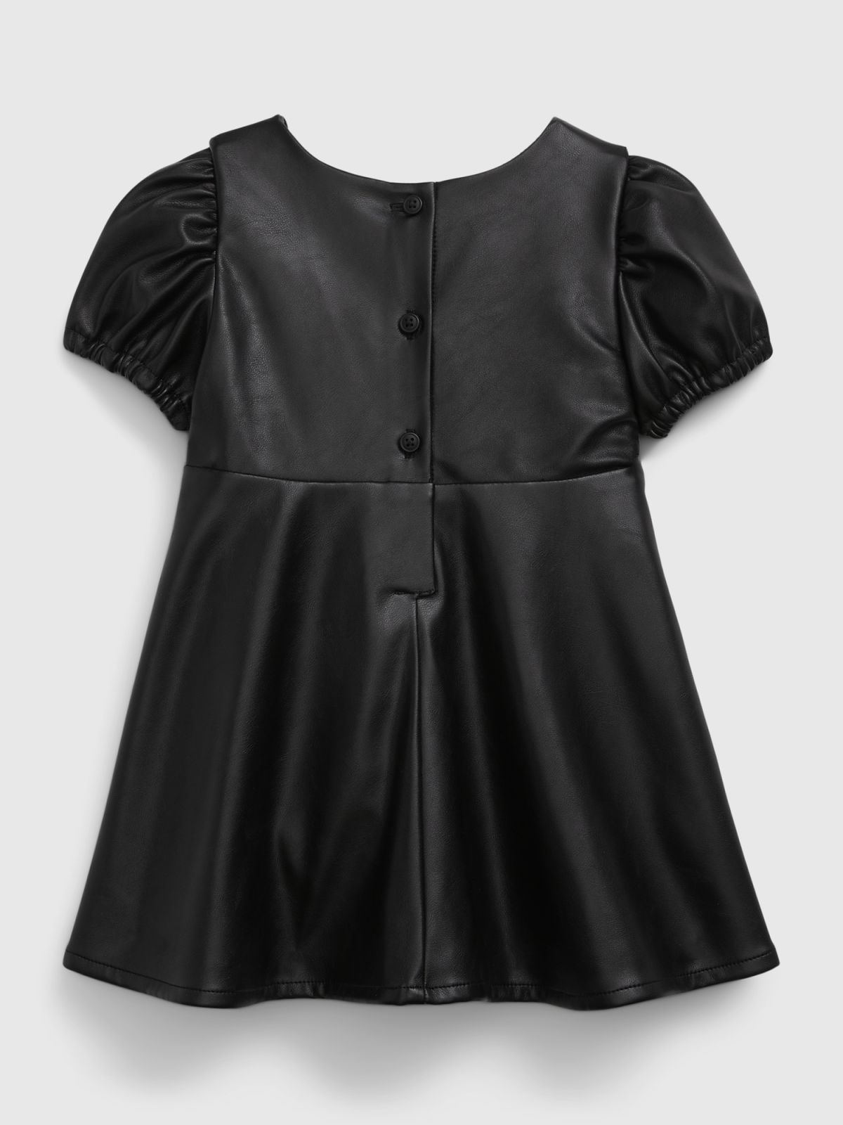 Baby Vegan Leather Dress-783401000