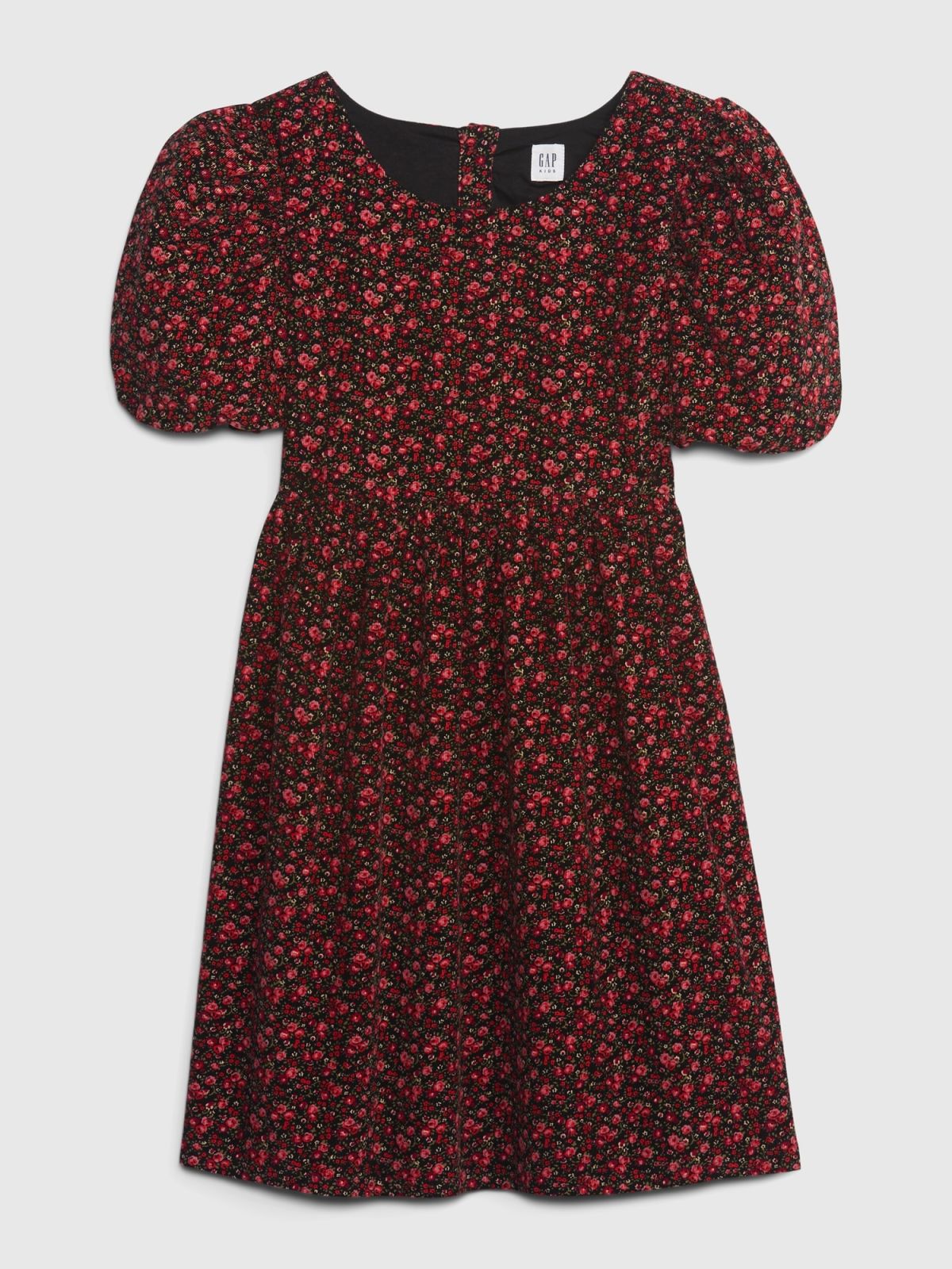 Multi Παιδικό Puff Sleeve Κοτλέ Φόρεμα-786776000