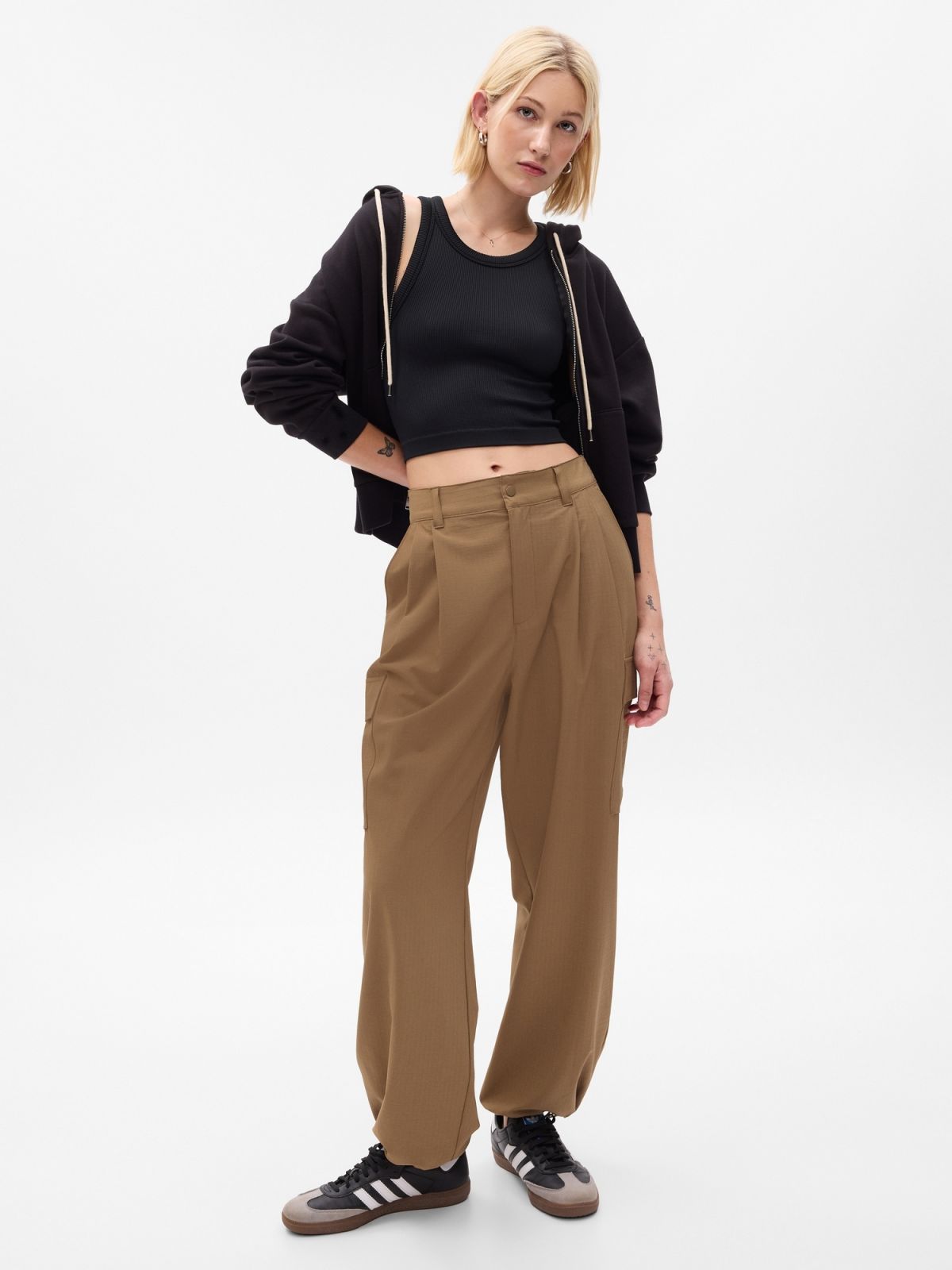 GapFit Seamless Rib Cropped Halter Αμάνικο Τοπ-790813003