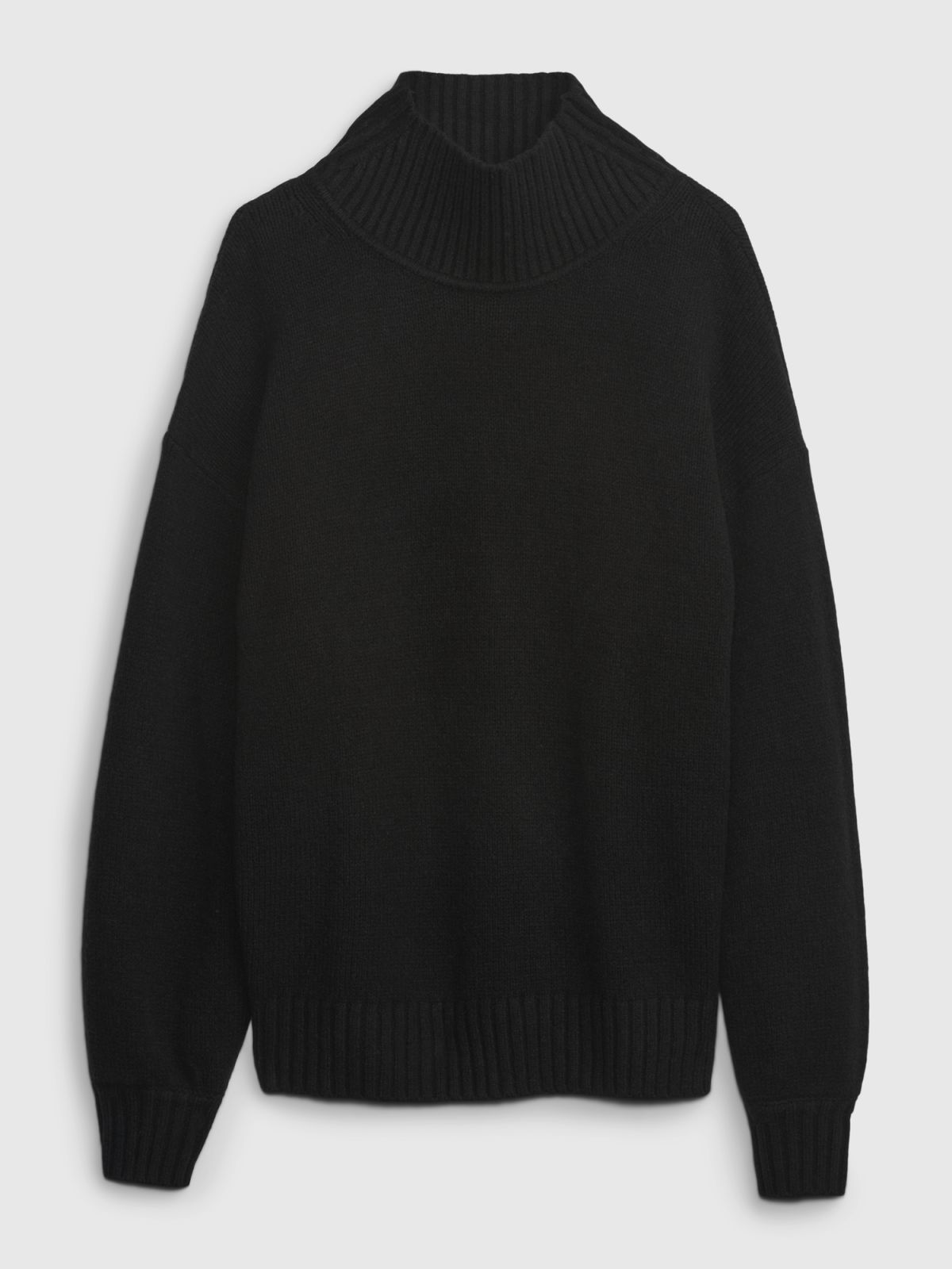 Μαύρο CashSoft Mockneck Πουλόβερ-792264001