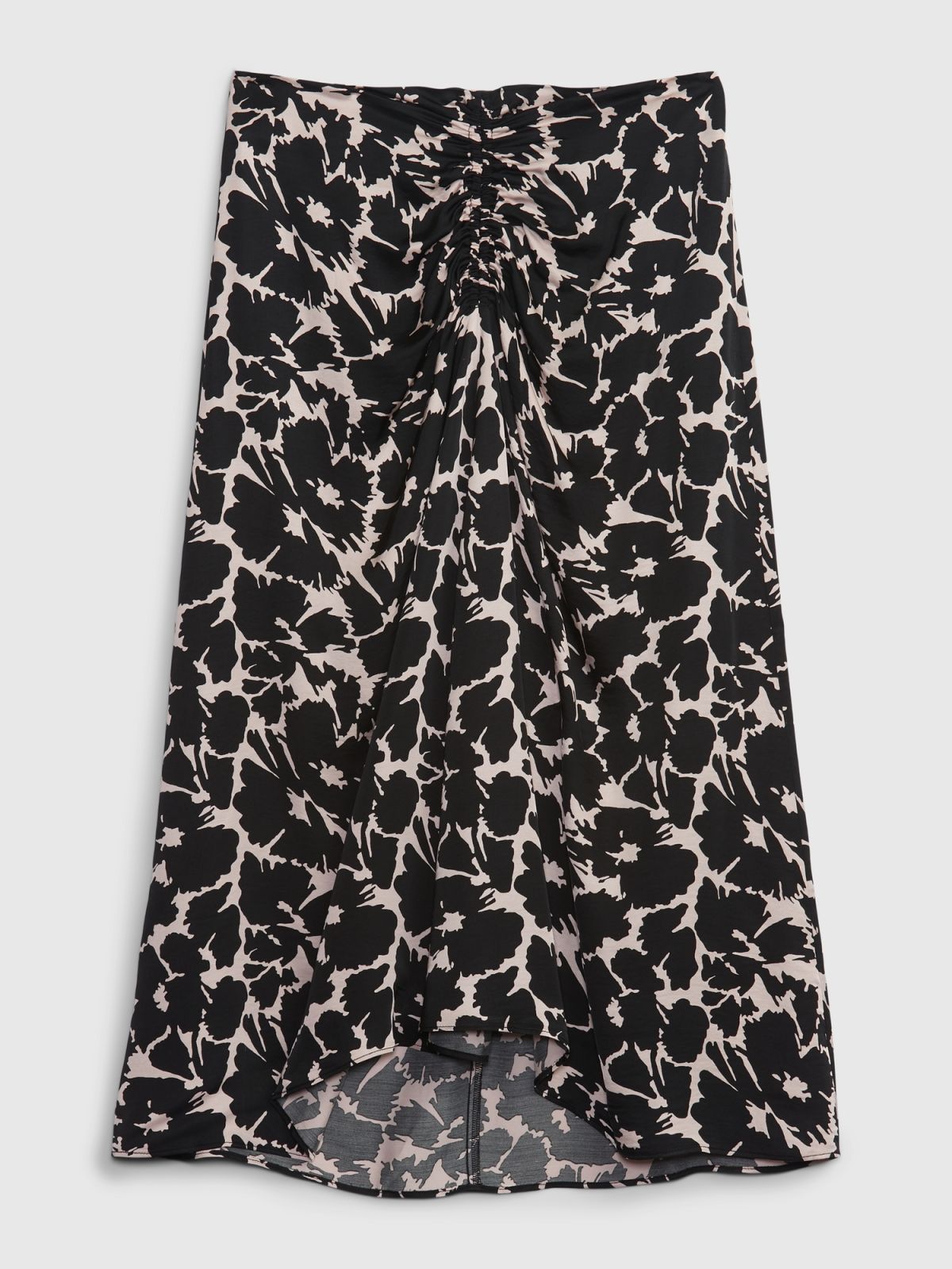 Μαύρη Φλοράλ Midi Wrap Φούστα-792729001