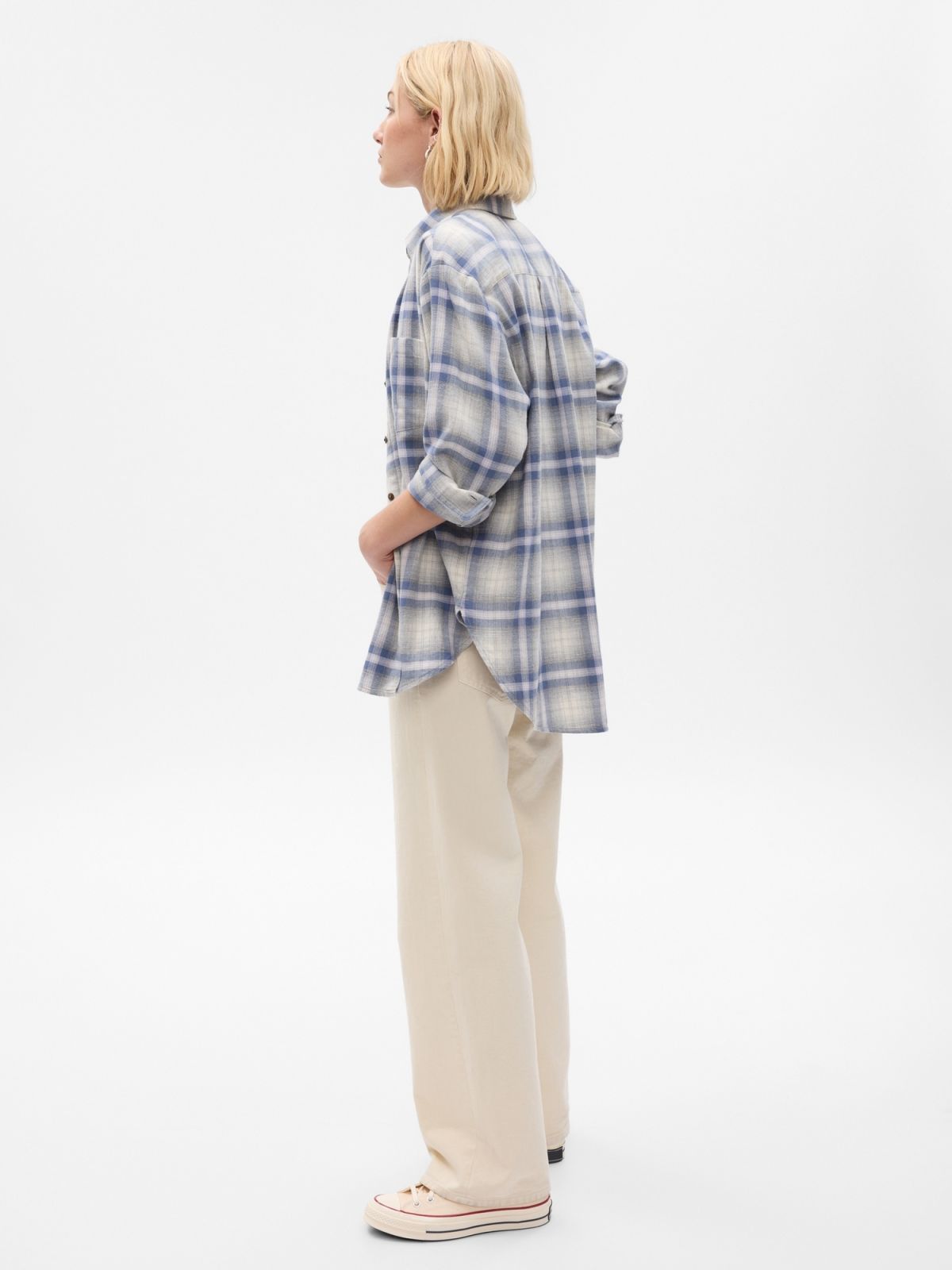 Flannel Big Shirt-742507003