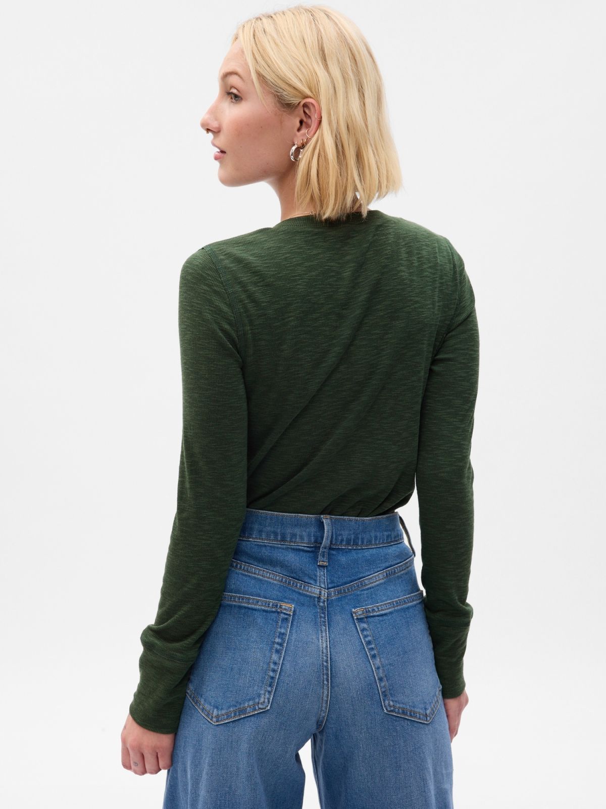 Essential Rib Henley Μπλούζα-753637002