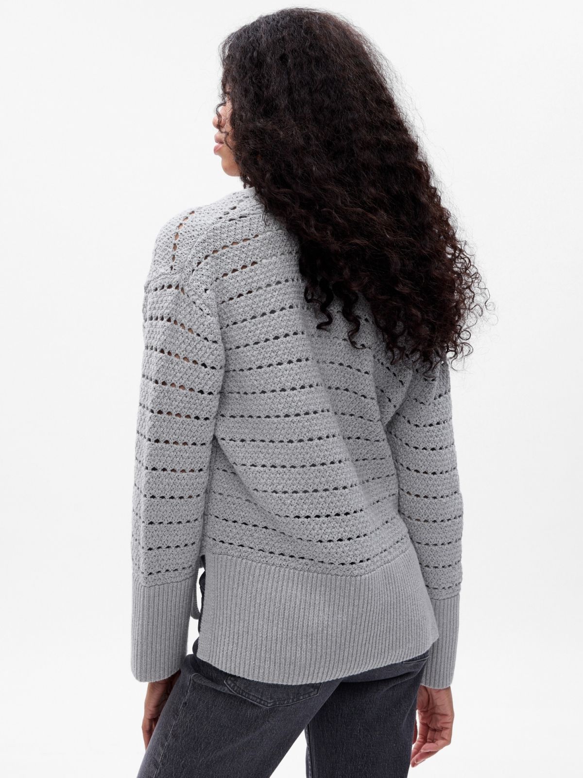 24/7 Split-Hem Crochet Cardigan-814403000