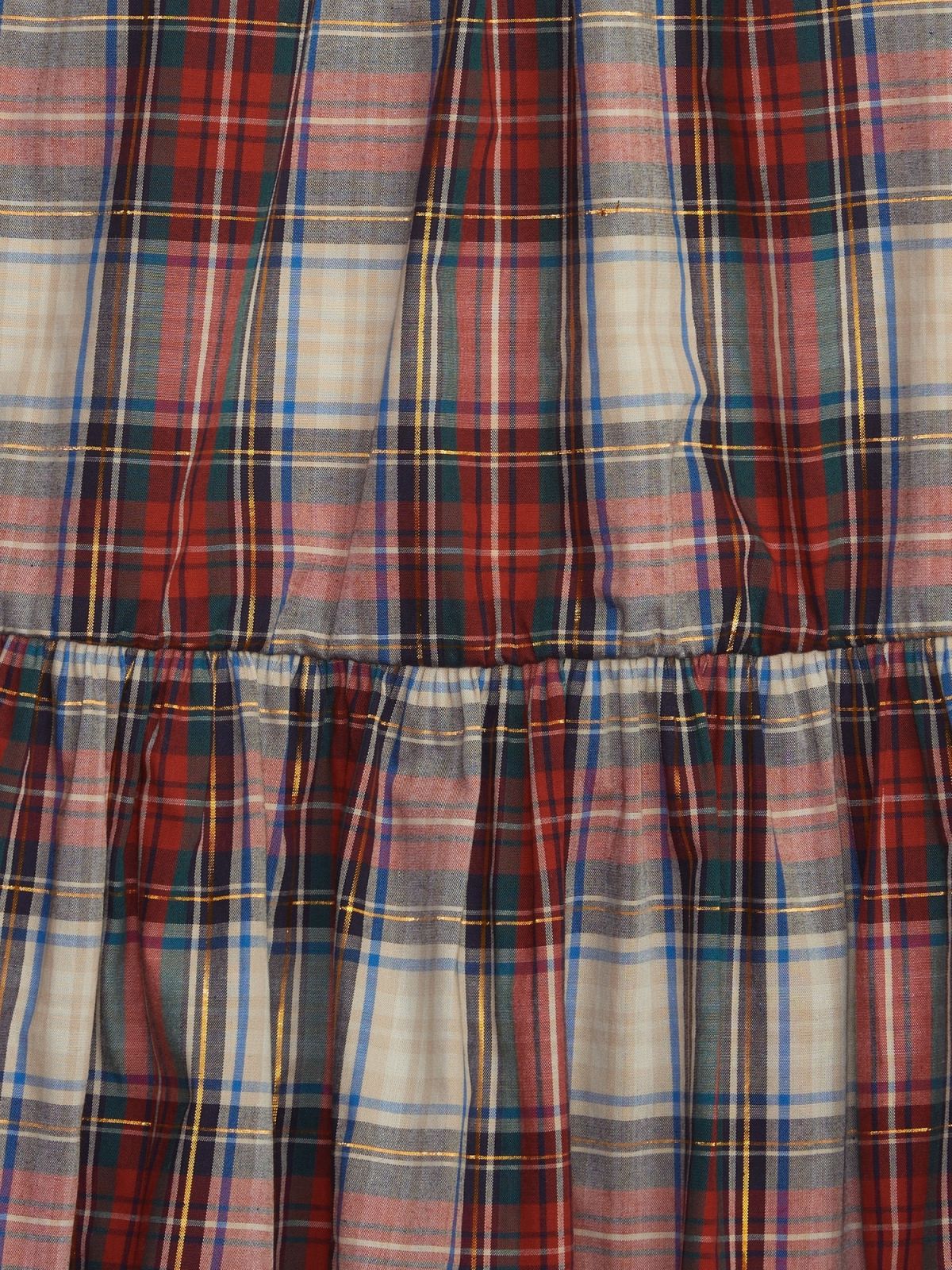 Κόκκινο Νηπιακό Ruffle Καρό Φόρεμα-816719000