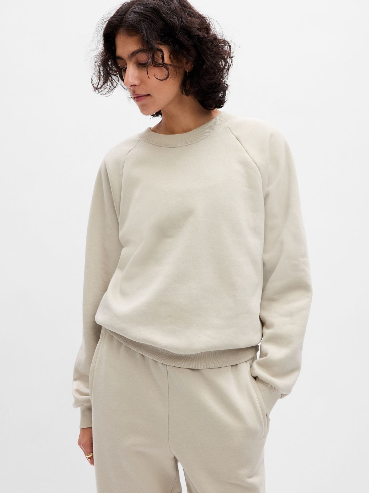 Γκρι Vintage Soft Raglan Φούτερ-765585003