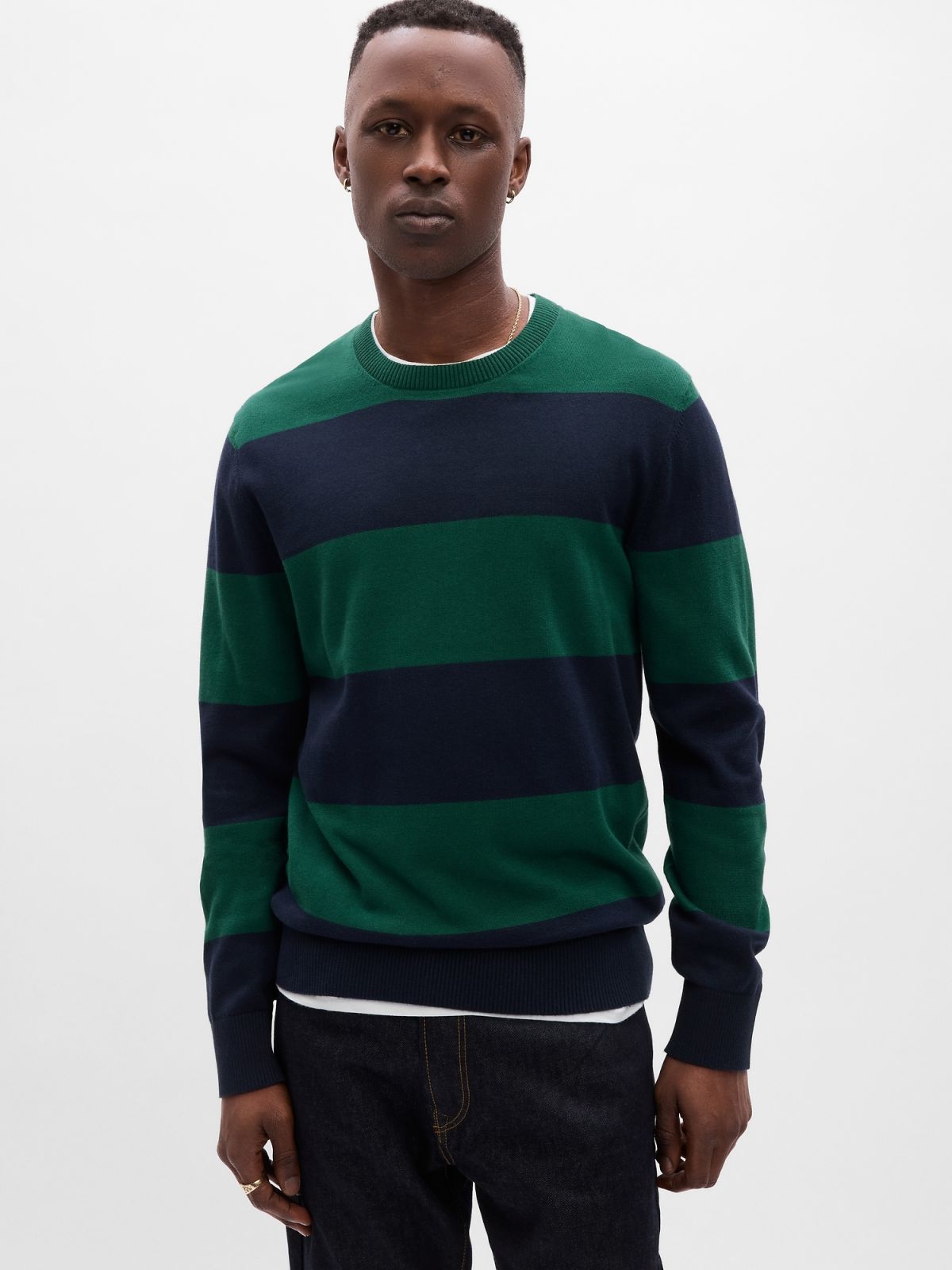 Stripe Rugby Sweater-724251001