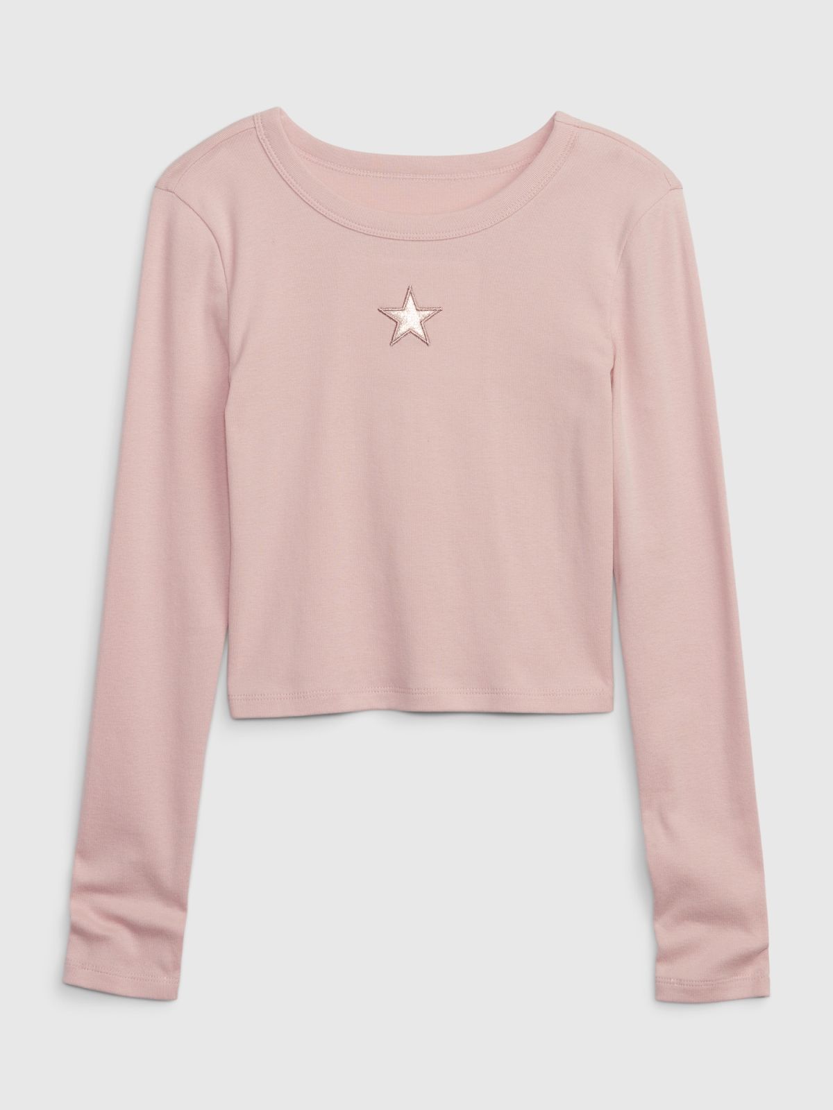 Kids Organic Cotton Cropped Graphic T-Shirt-741097000