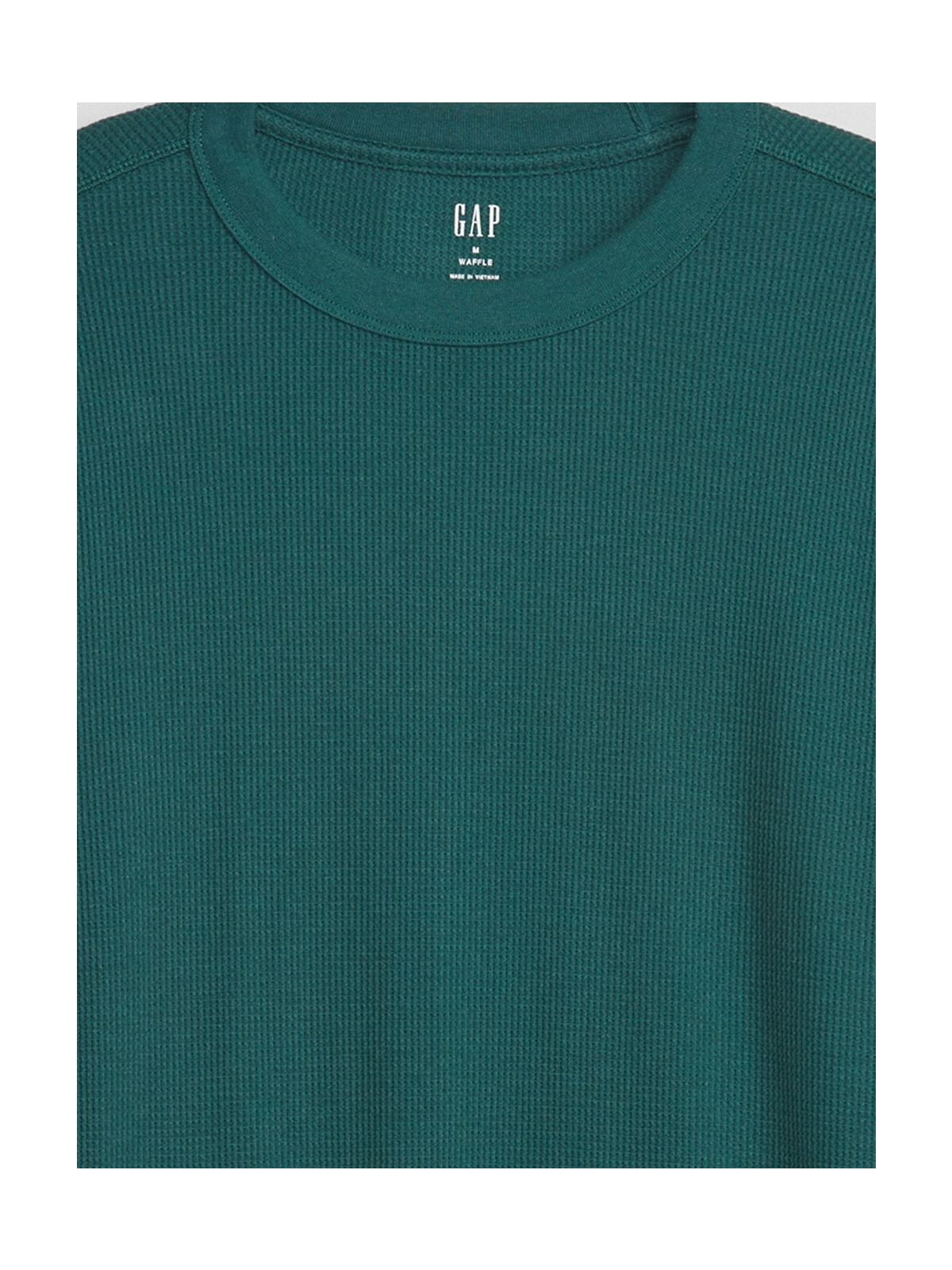 Πράσινη Waffle-Knit Crewneck Μπλούζα-779075011