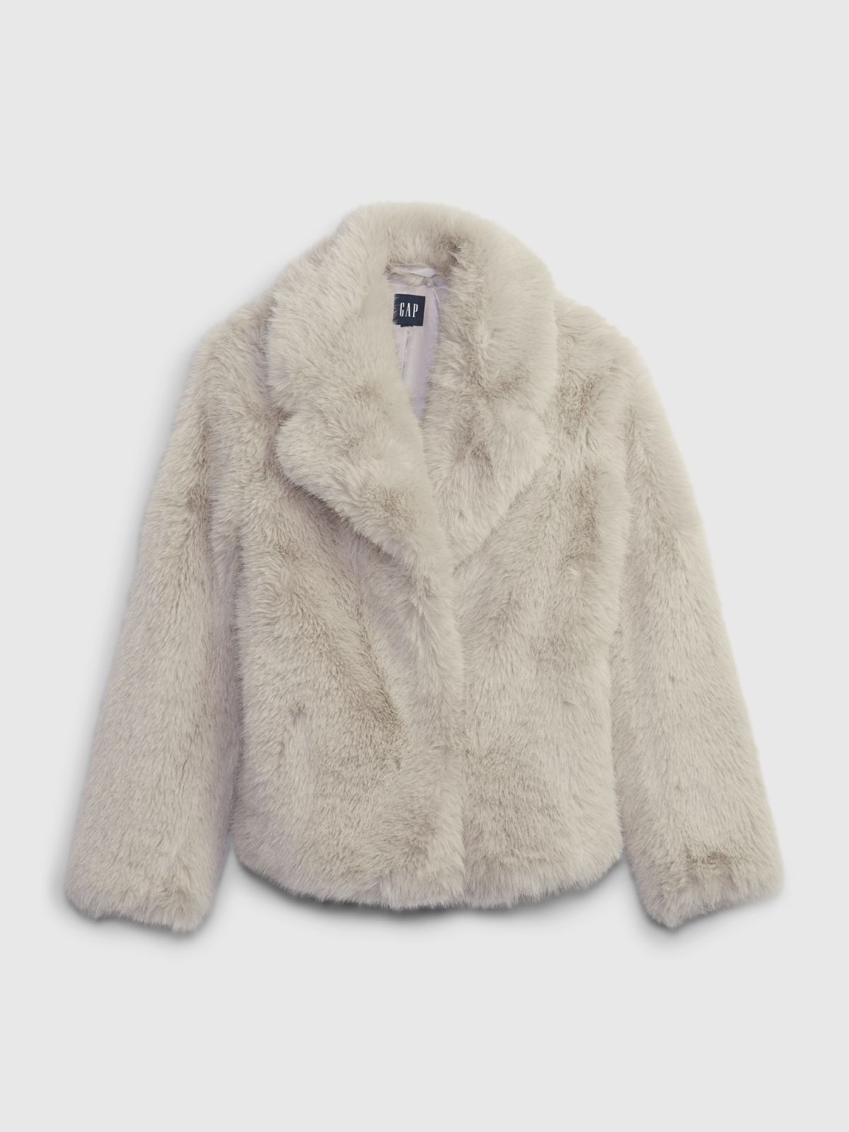 Μπεζ Faux-Fur Μπουφάν-810826001