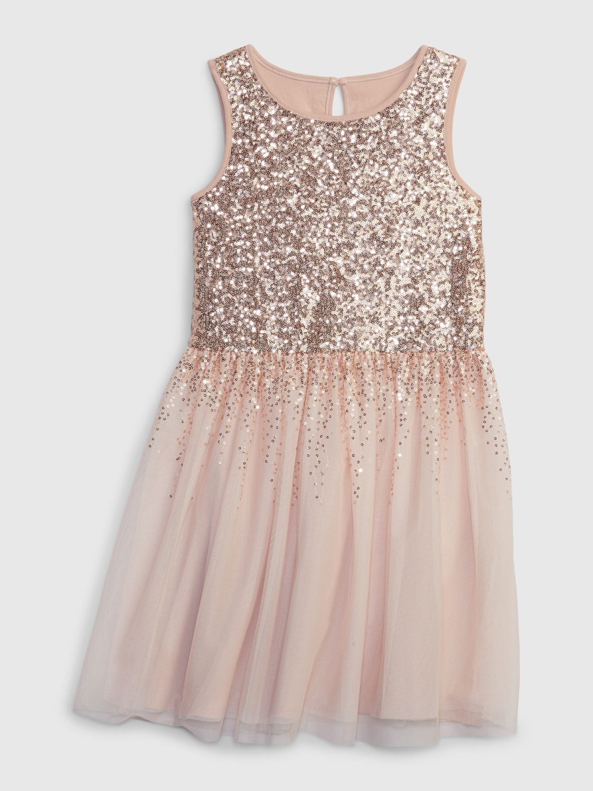 Ροζ Παιδικό Tulle Sequin Φόρεμα-825272000