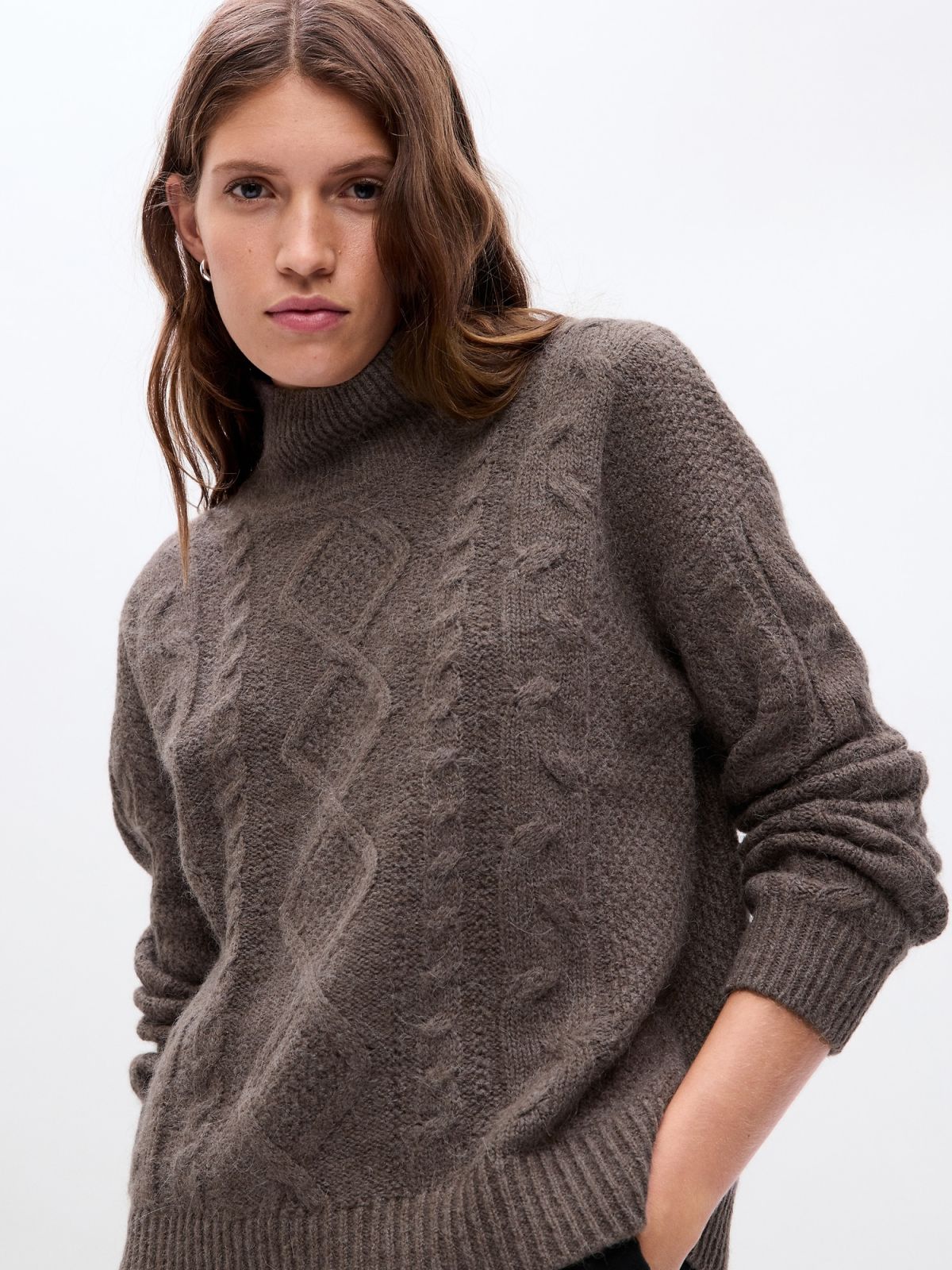Cable-Knit Turtleneck Πουλόβερ-815141000