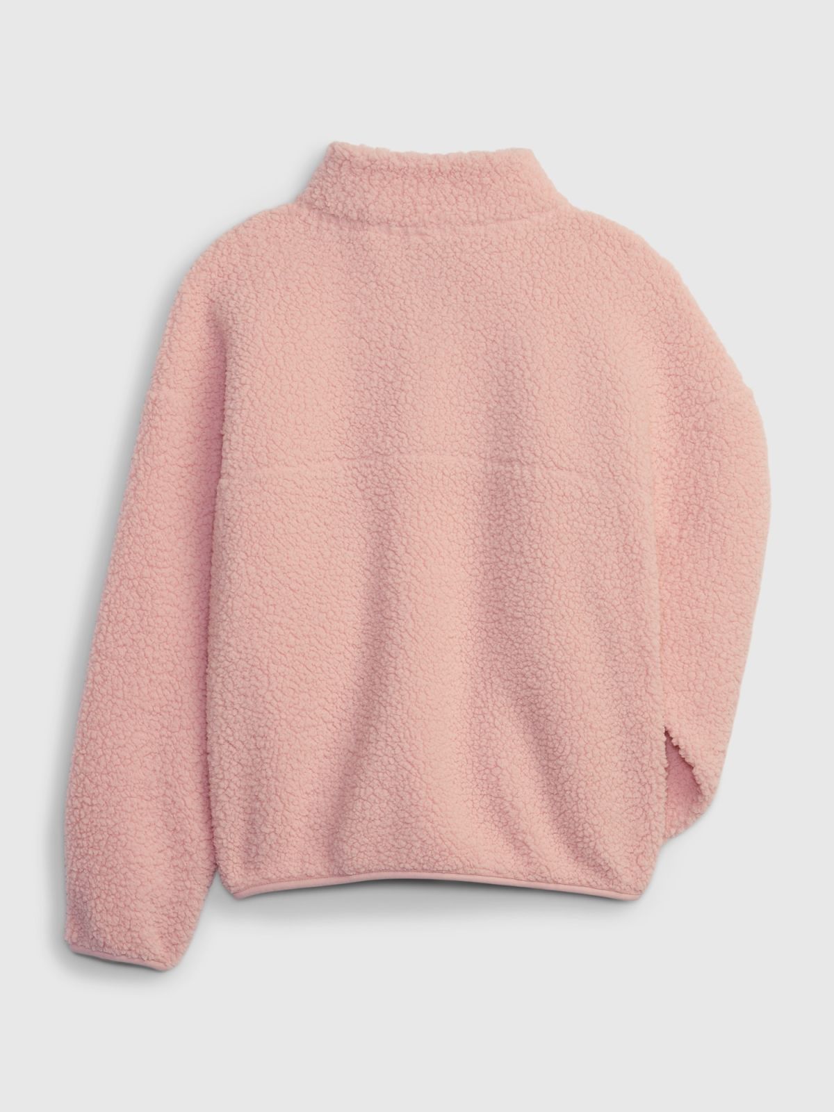 Ροζ Παιδικό Half-Zip Sherpa Πουλόβερ-819037001