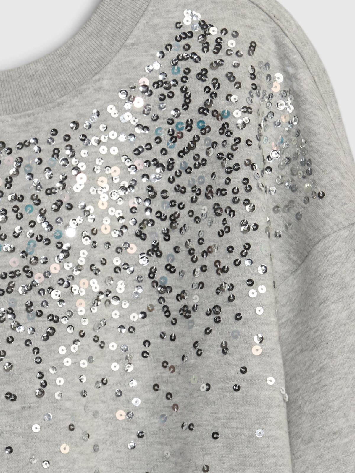 Γκρι Παιδικό Sequin Φούτερ-819036000