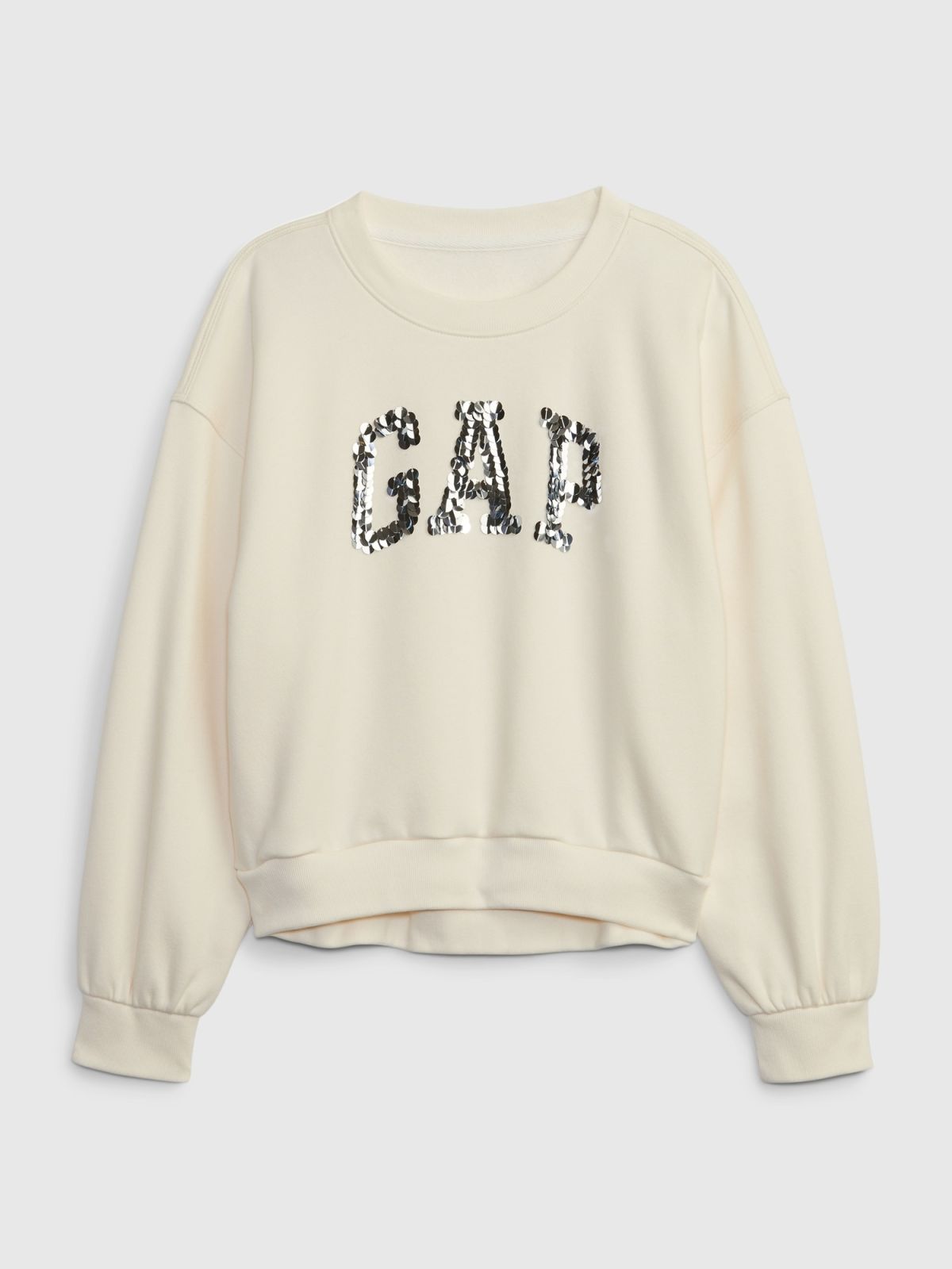 Μπεζ Παιδικό Sequin Gap Arch Logo Φούτερ-827067000