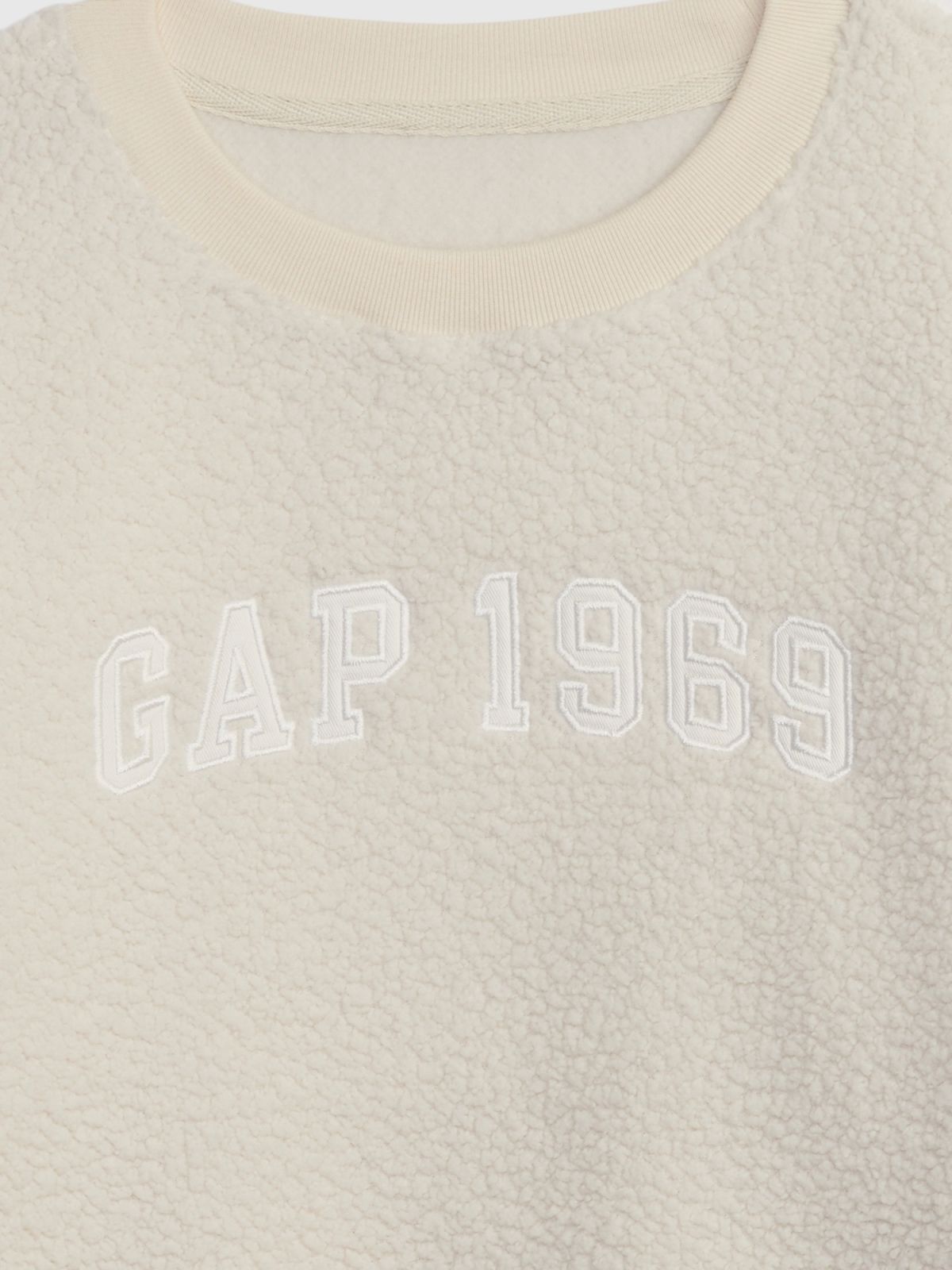 Μπεζ Παιδικό Gap 1969 Arch Logo Sherpa Φούτερ Φόρεμα-815187001
