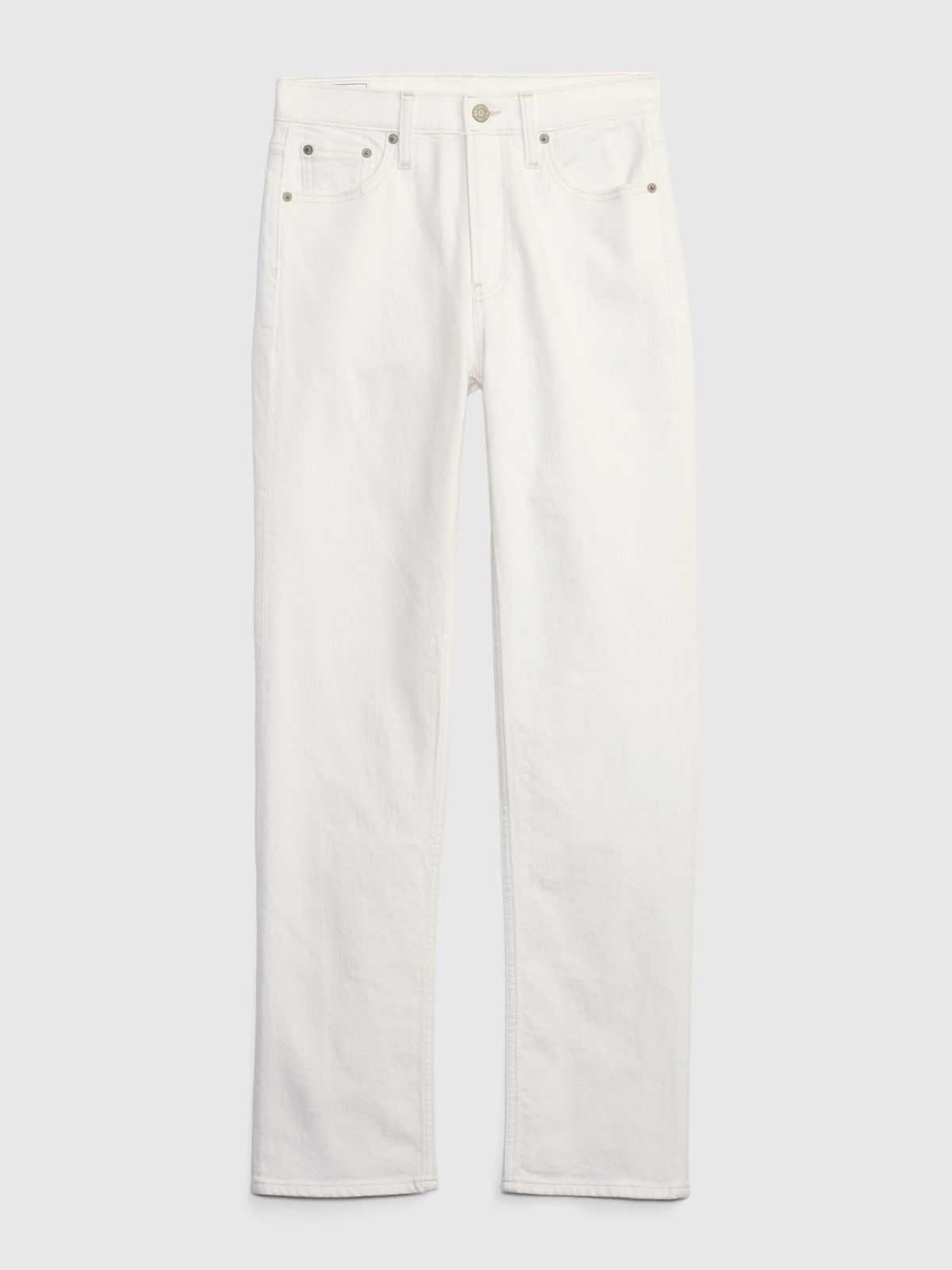 Άσπρο High Rise 90s Straight Jean Παντελόνι με Washwell-821866000