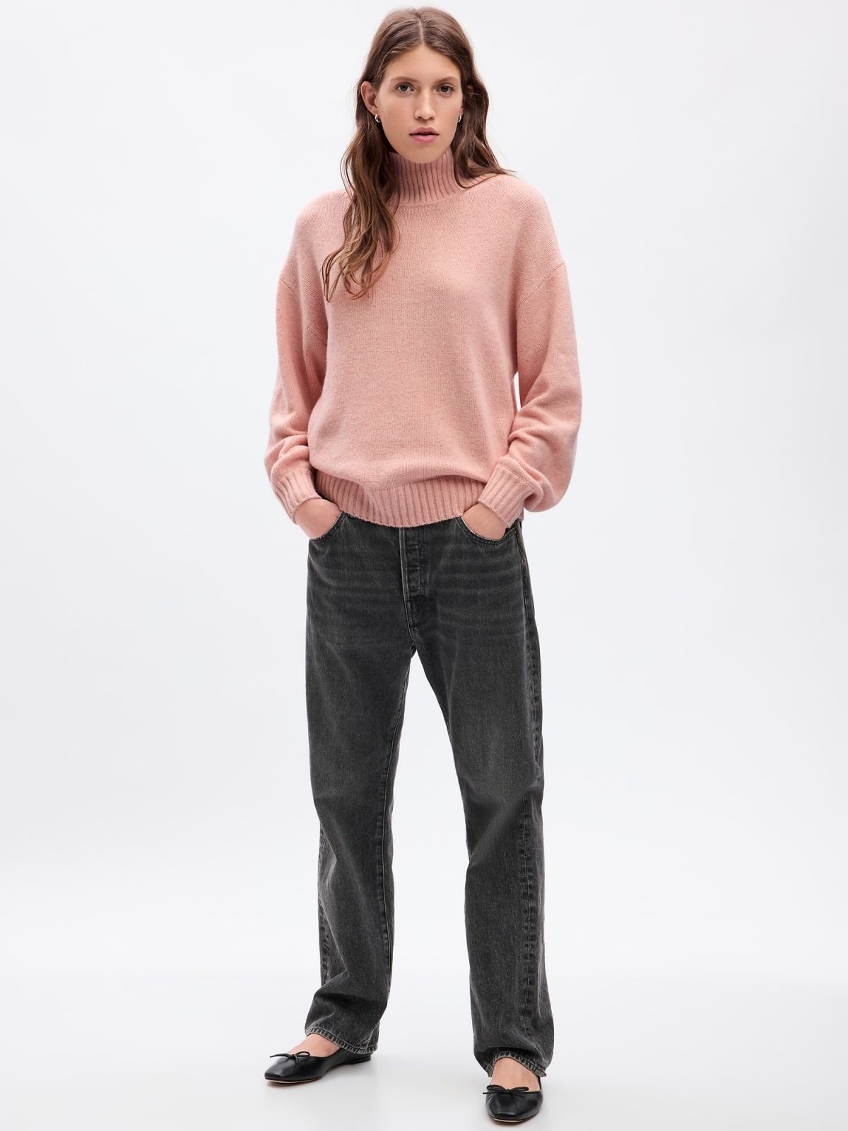 CashSoft Mockneck Sweater-792264000