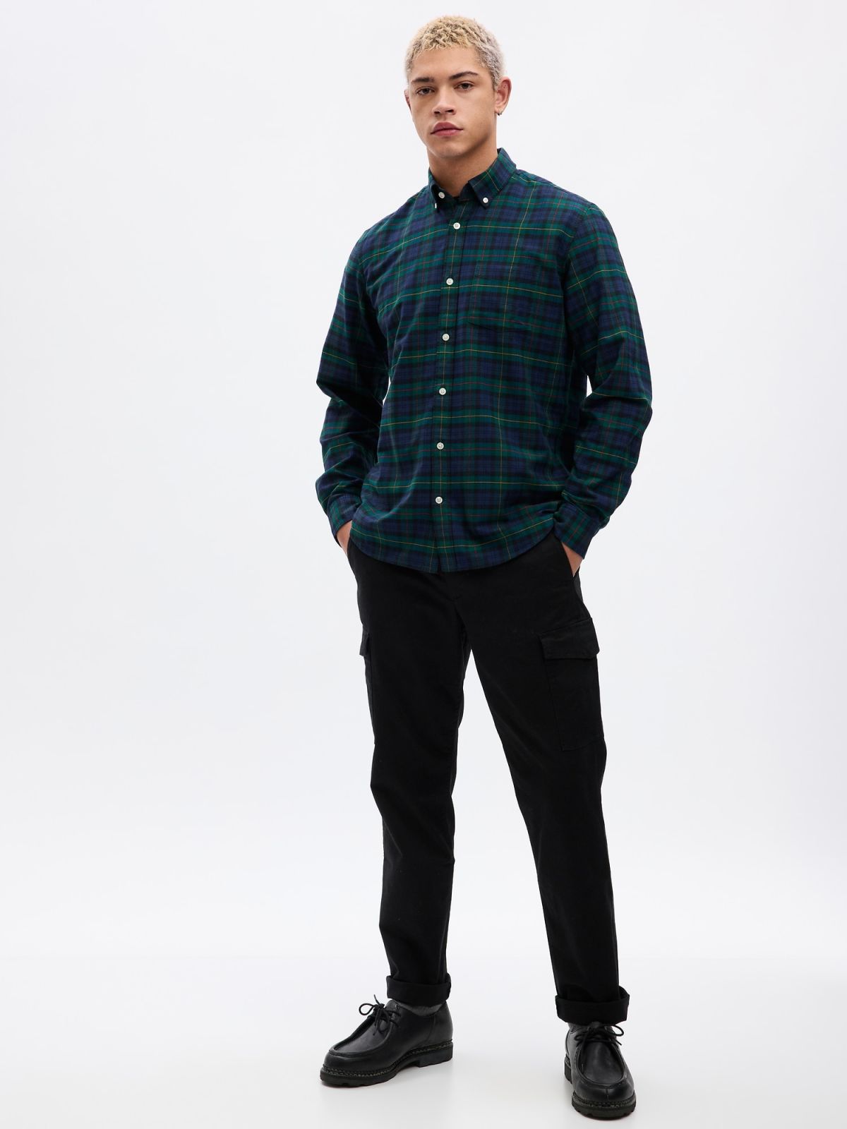 Πράσινο Classic Oxford Πουκάμισο σε Standard Fit-787704010