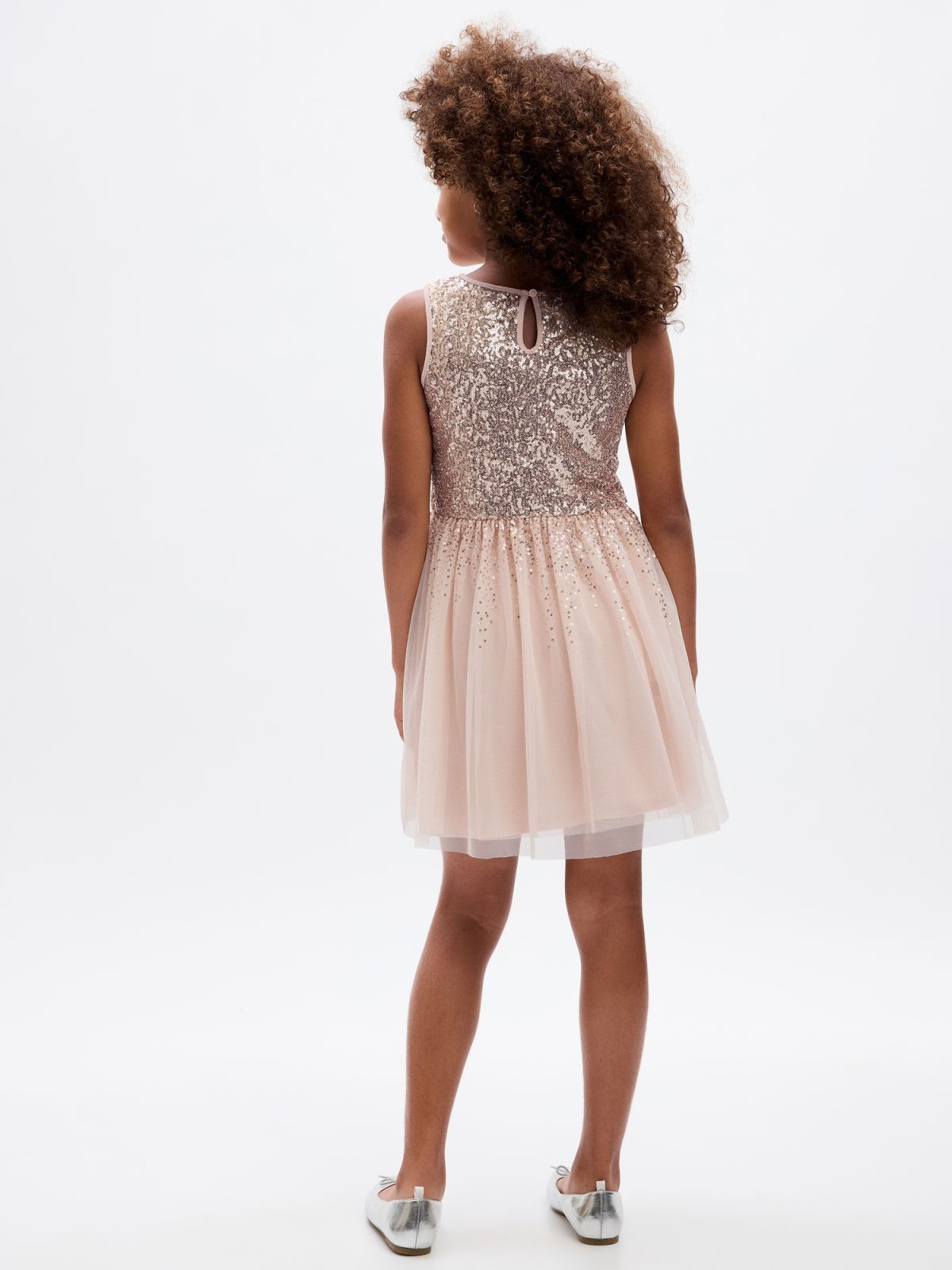 Kids Tulle Sequin Dress-825272000