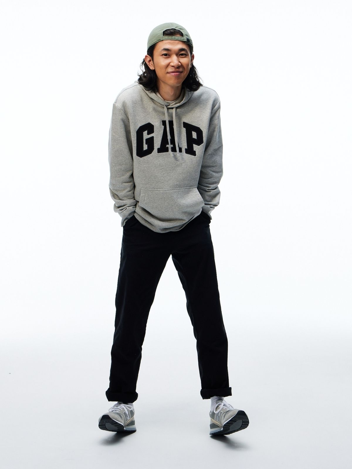 Μαύρο Carpenter Παντελόνι με Washwell-745030001