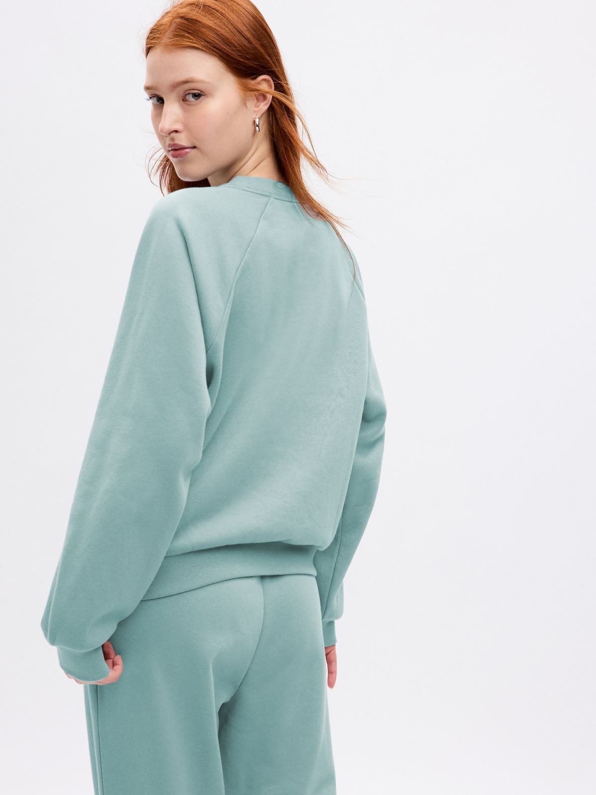 Μπλε Vintage Soft Raglan Φούτερ-765585013