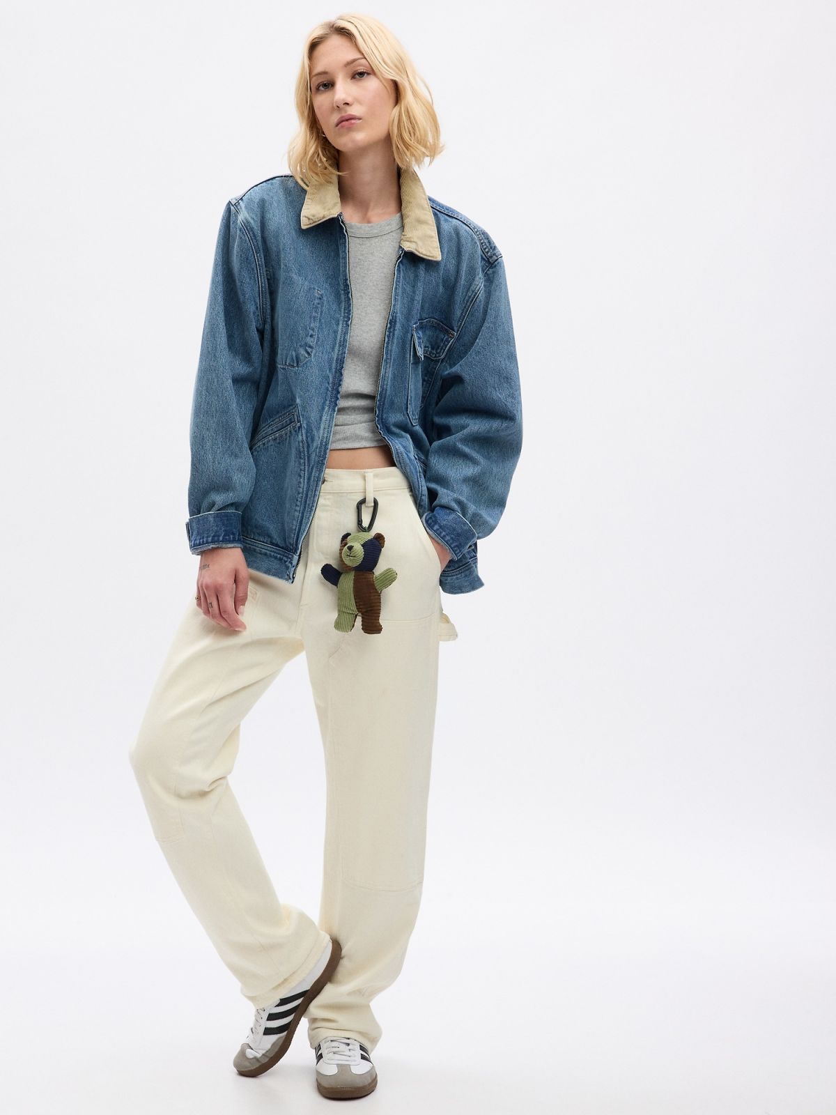 Μπλε Gap Re-Issue × Sean Wotherspoon Denim Chore Πανωφόρι με Washwell-837646000