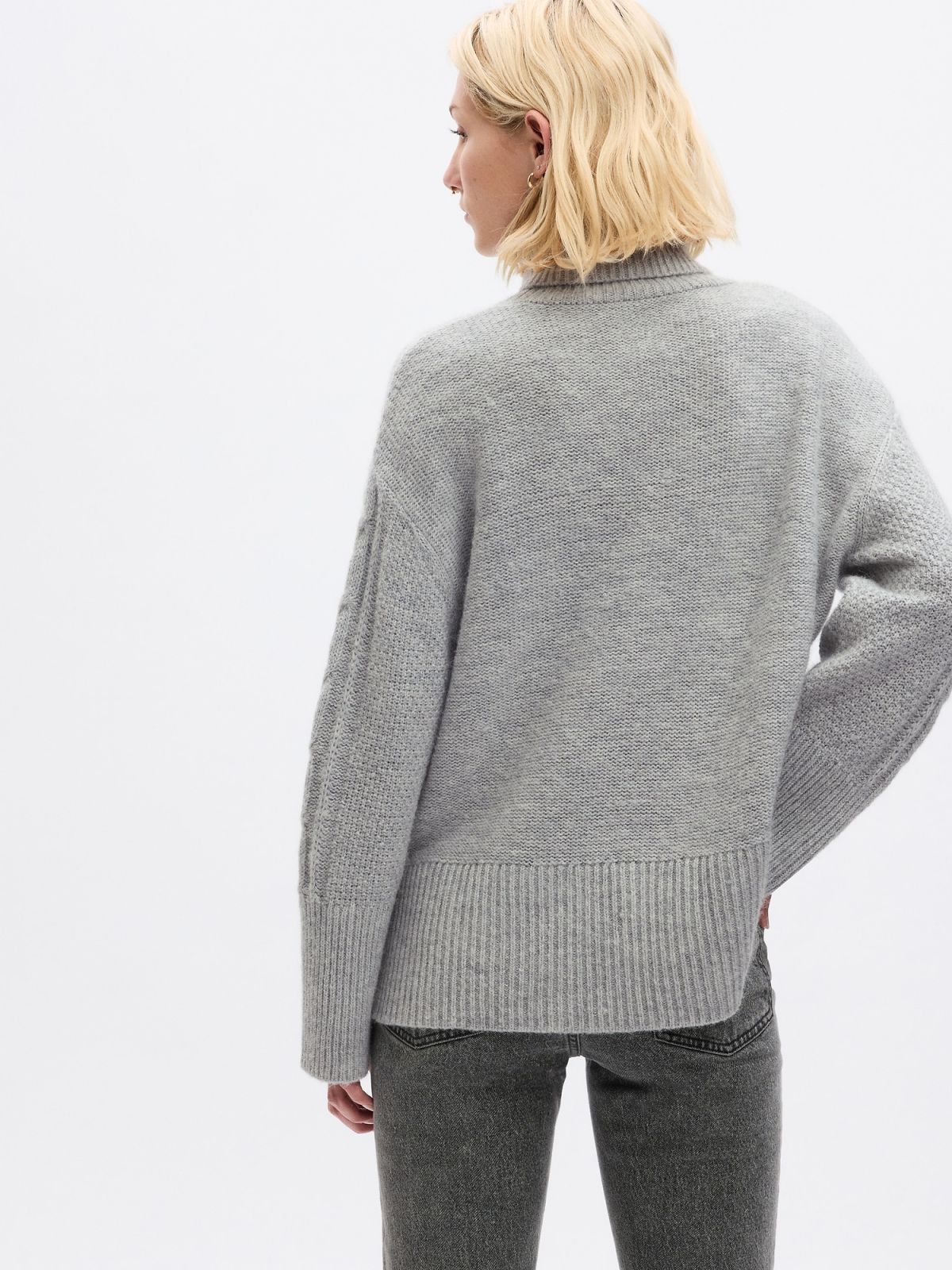 24/7 Split-Hem Cable-Knit Sweater-815134000