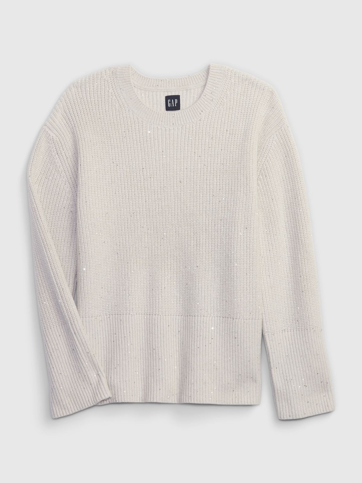 Μπεζ 24/7 Split-Hem Sequin Πουλόβερ-824470000