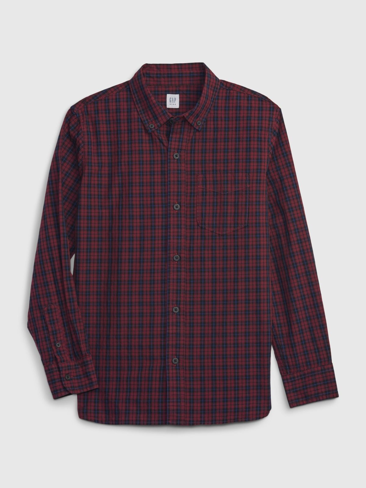 Multi Παιδικό Poplin Button-Down Πουκάμισο-780257003