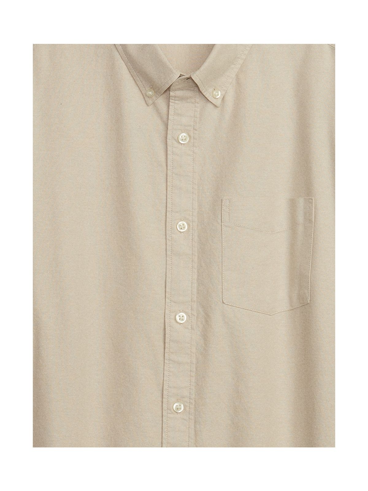 Μπεζ Oxford Πουκάμισο σε Standard Fit-821153003