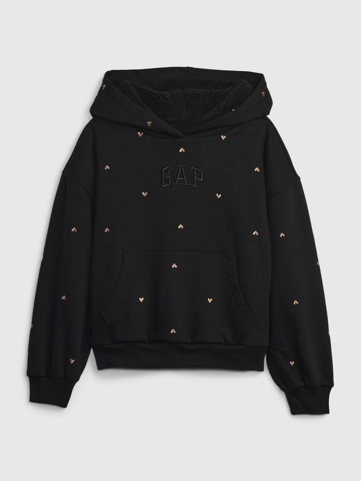 Kids 100% Recycled Gap Arch Logo Heart Cozy Hoodie-837650000