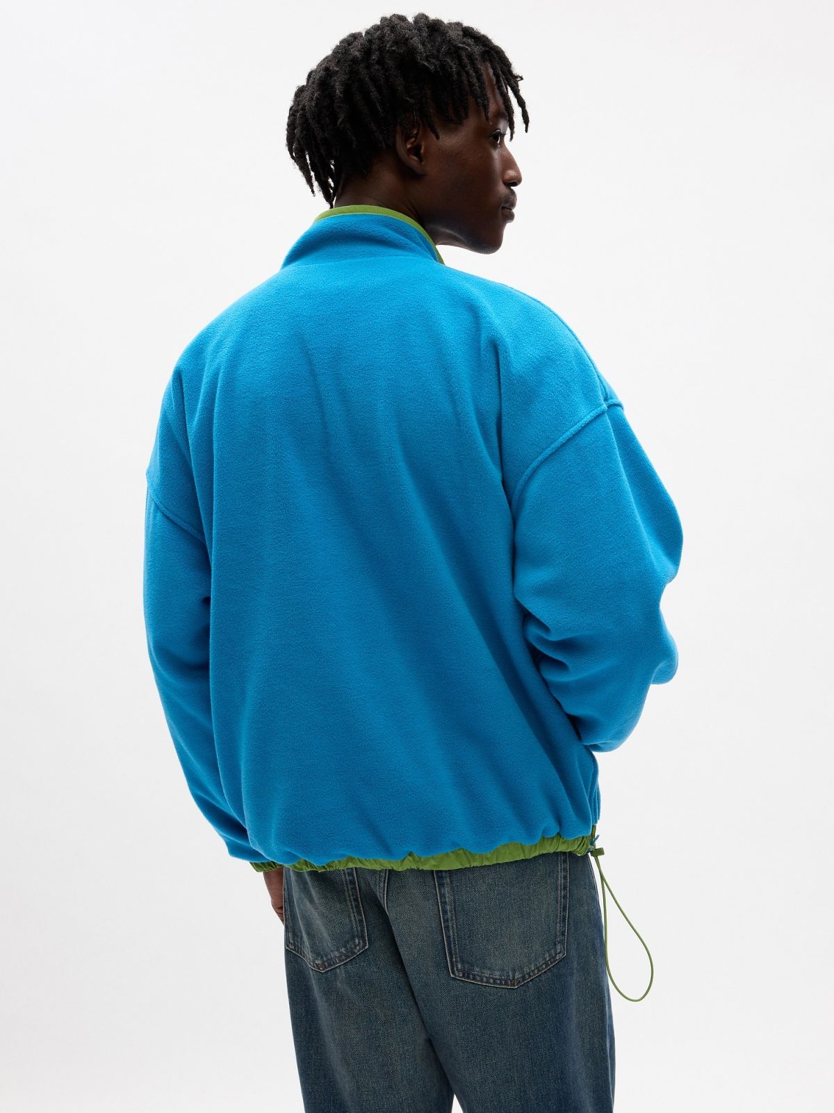 Μπλε Gap Re-Issue × Sean Wotherspoon Recycled Reversible Half-Zip Πουλόβερ-837649000
