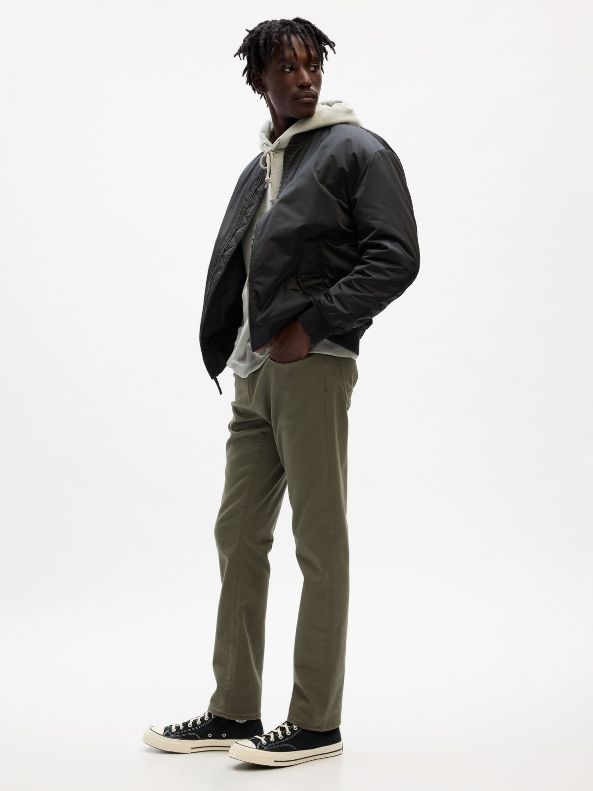 Πράσινο City Jean Παντελόνι σε Slim Fit με GapFlex Max-876543004