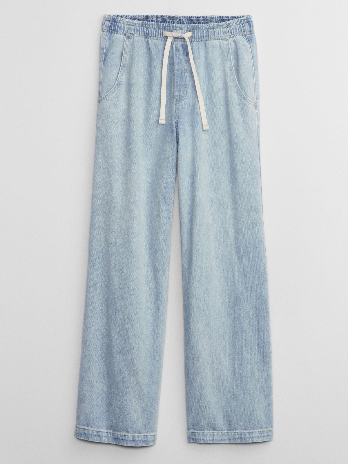 Μπλε High Rise Wide-Leg Pull-On Jean Παντελόνι με Washwell-870133000