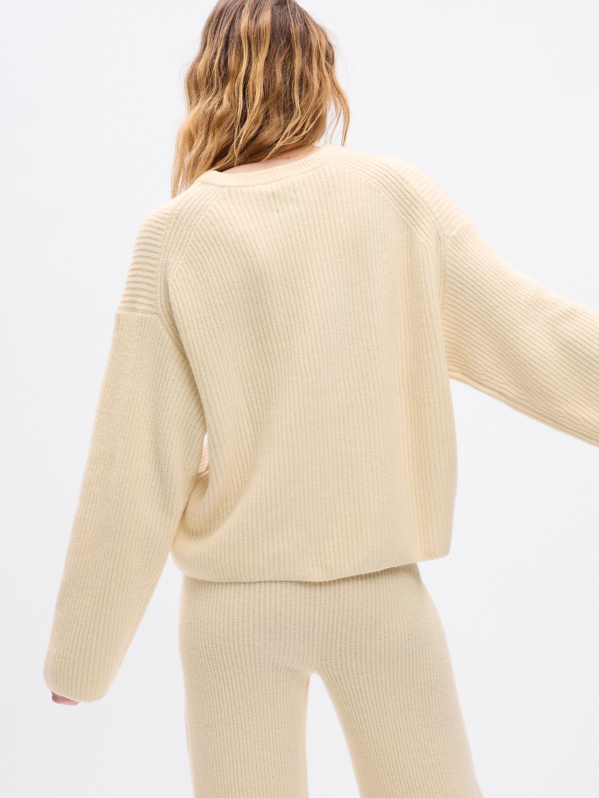 CashSoft Shaker-Stitch Relaxed Sweater-816706001